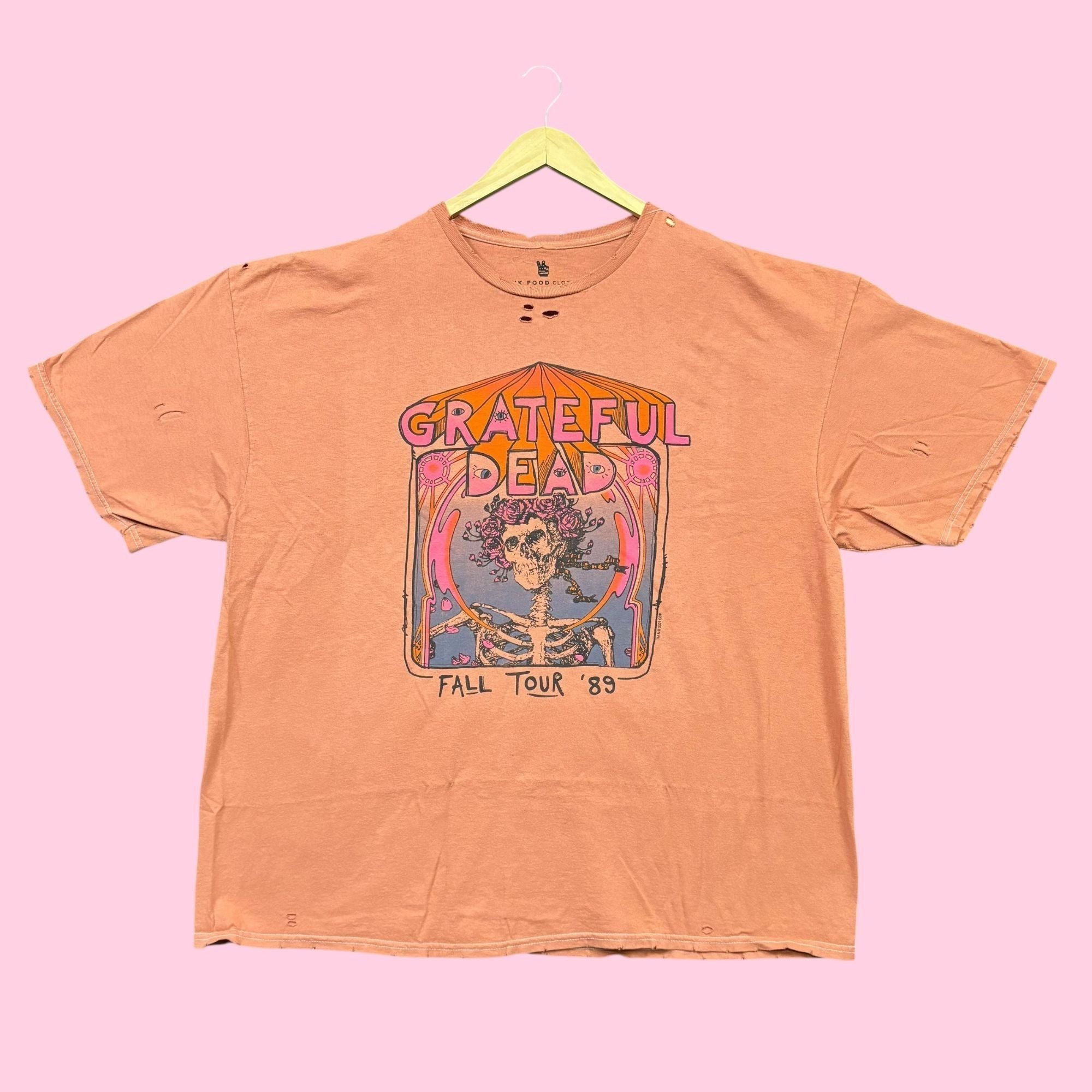 Dead Grateful Dead Fall Tour 89 Rock Band Distressed Tee Xxl Hoodie, Sweatshirt | FlexRushtees.com