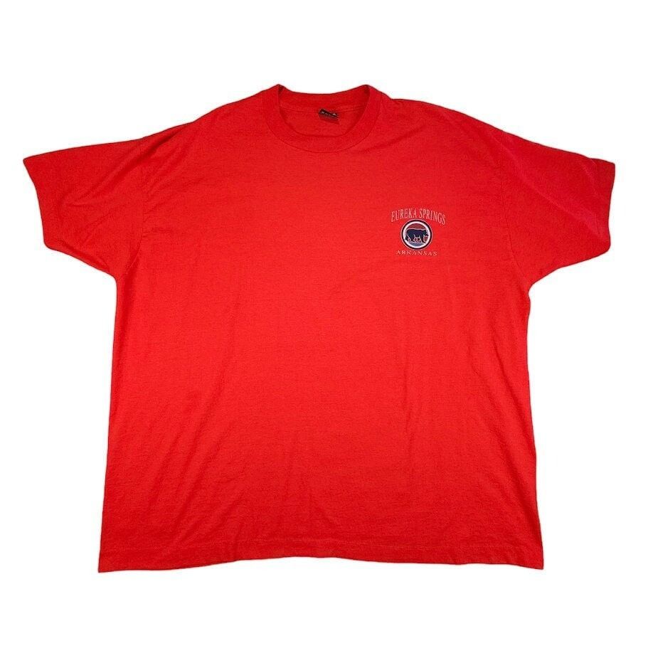 Vintage Eureka Springs T Shirt Mens Size 3xl Red 90s Hoodie, Sweatshirt | FlexRushtees.com