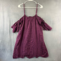 Other Quaker Lace Cold Shoulder Love Fire Medium Blouse