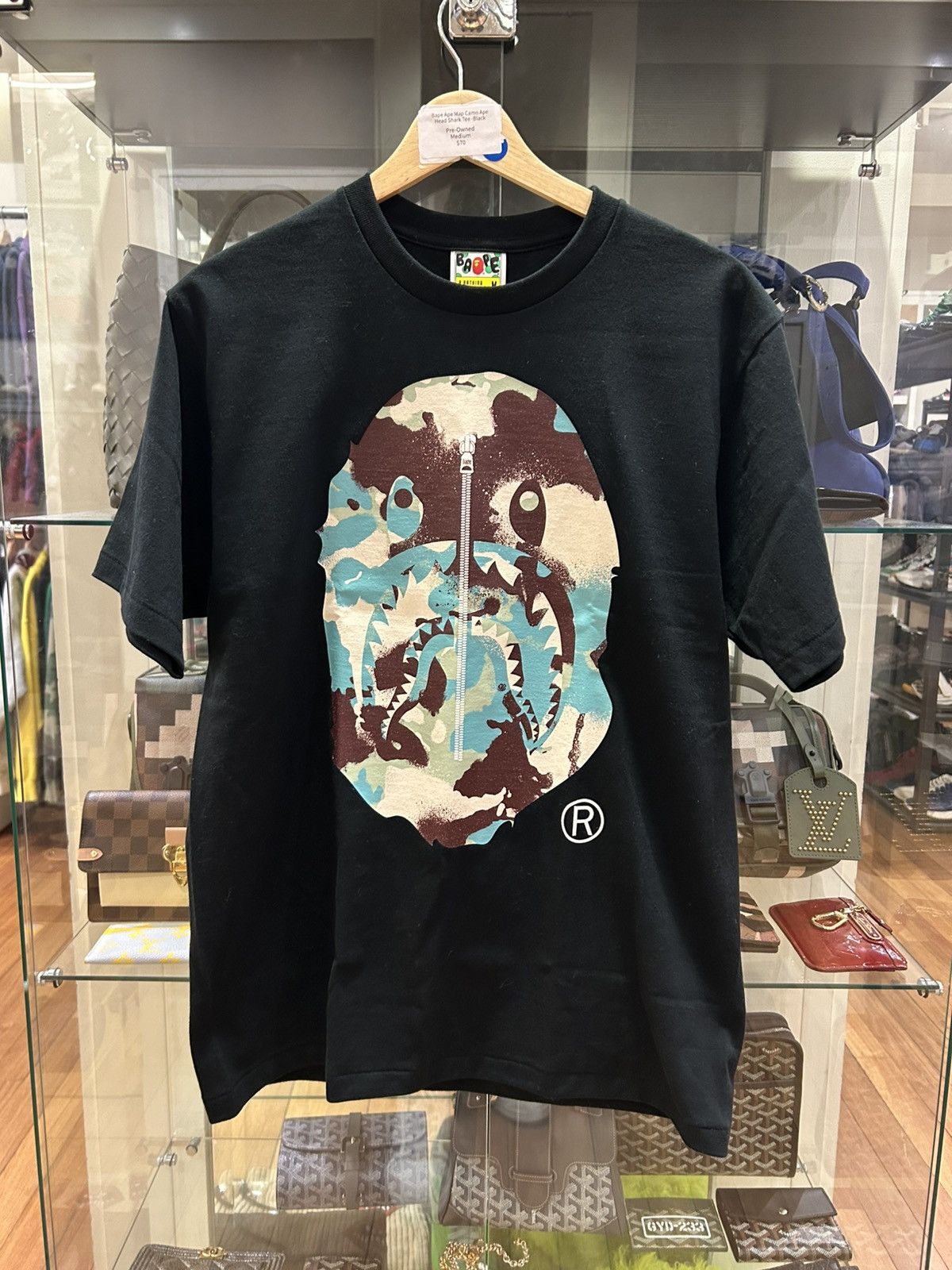 Bape Cape Map Camo Ape Head Tee Black Hoodie, Sweatshirt | FlexRushtees.com
