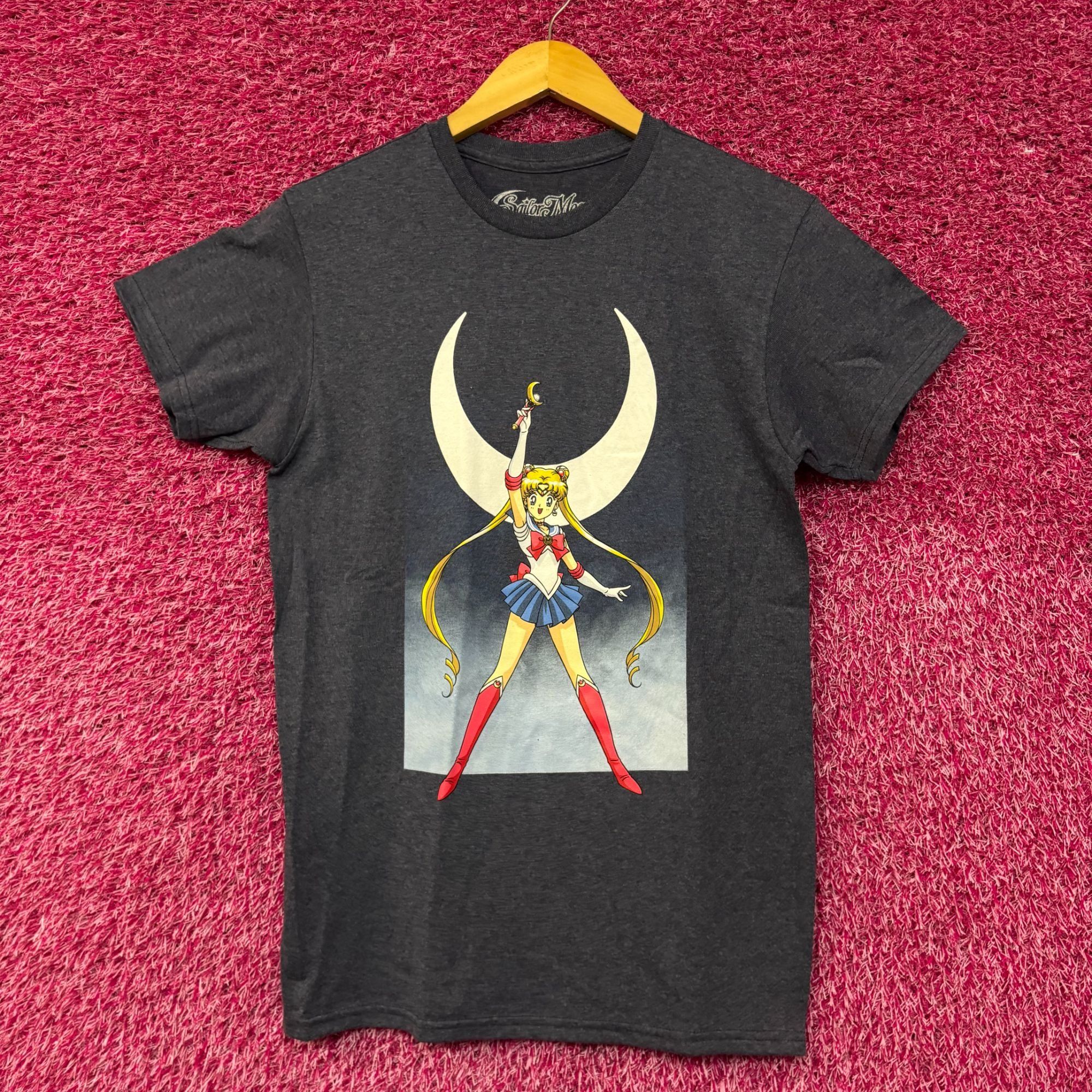 Anime Sailor Moon Crescent Moon Wand Pretty Guardian Anime Tee Sma