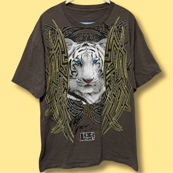 Other White Tiger Tee Animal Planet Tribal Nature Aop Tee