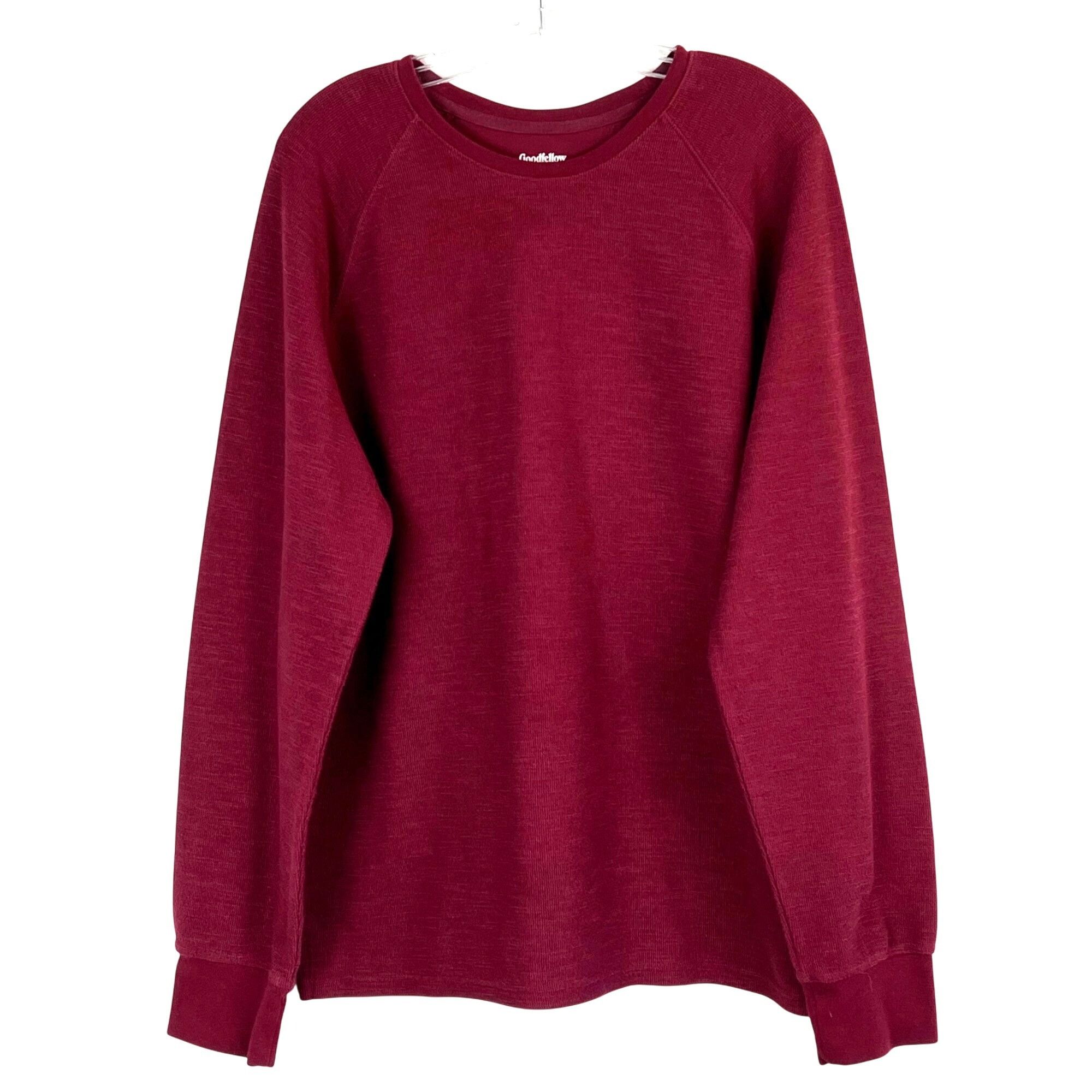 Other Goodfellow Co Mens Burgundy Long Sleeve Sweatshirt Xl