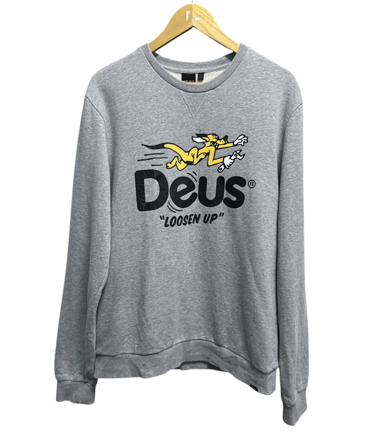 Ex Machina Deus Ex Machina Loose Up Crewneck Sweatshirt T-Shirts, Hoodie | FlexRushtees.com