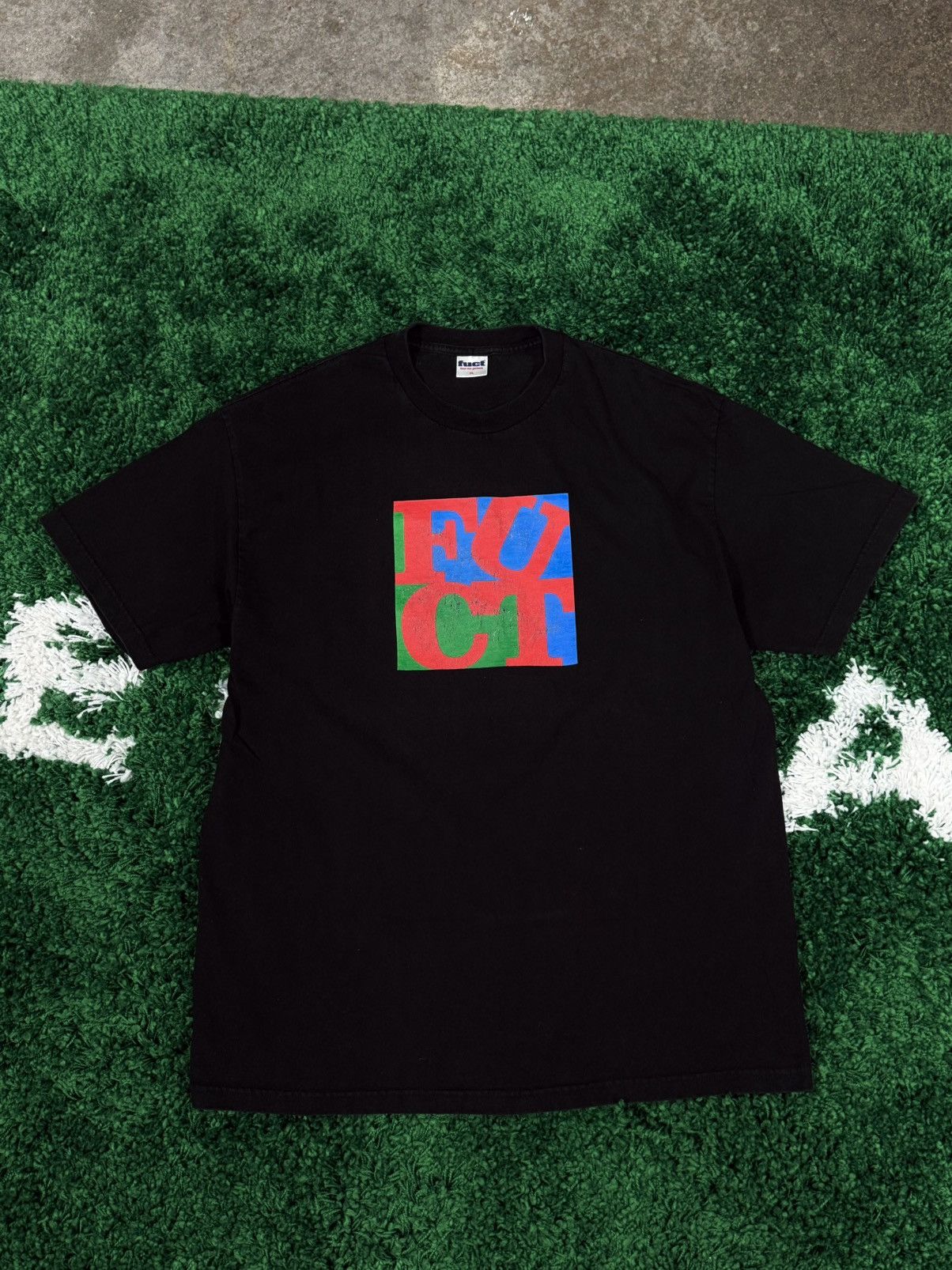 Vintage Fuct Love Robert Indiana Logo Flip Tee Black Xl Ftp Hoodie, Sweatshirt | FlexRushtees.com