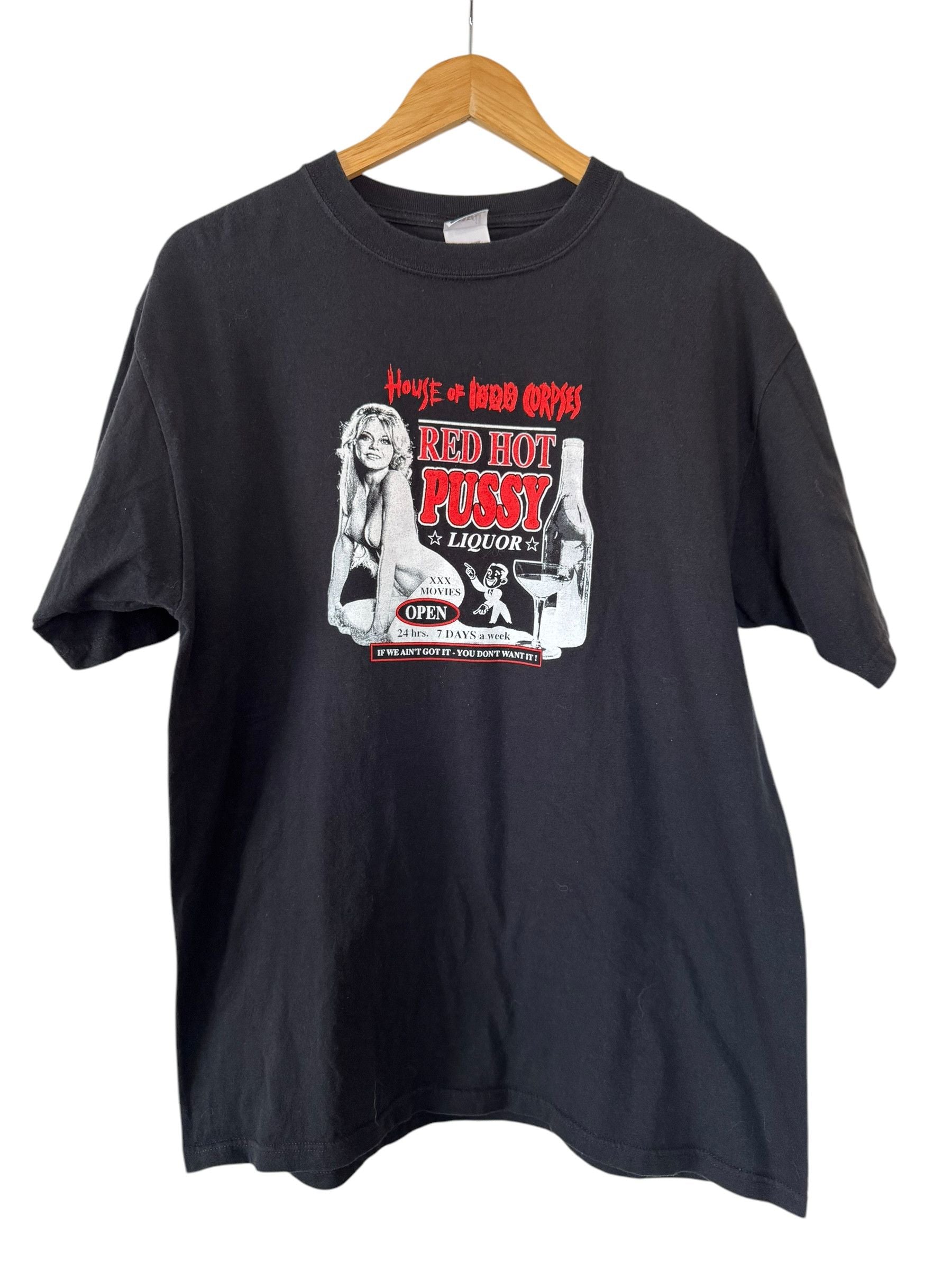 Vintage House Of 1000 Corpses Pussy Liquor Pinup Tee