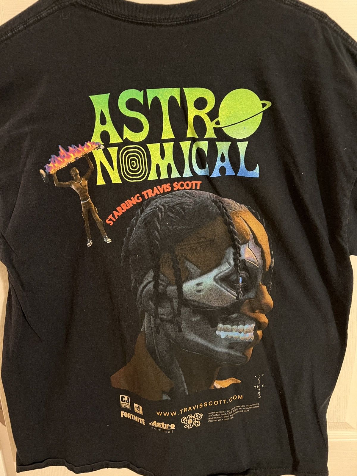 Scott Travis Scott Cactus Jack Fortnite Sicko Event Shirt