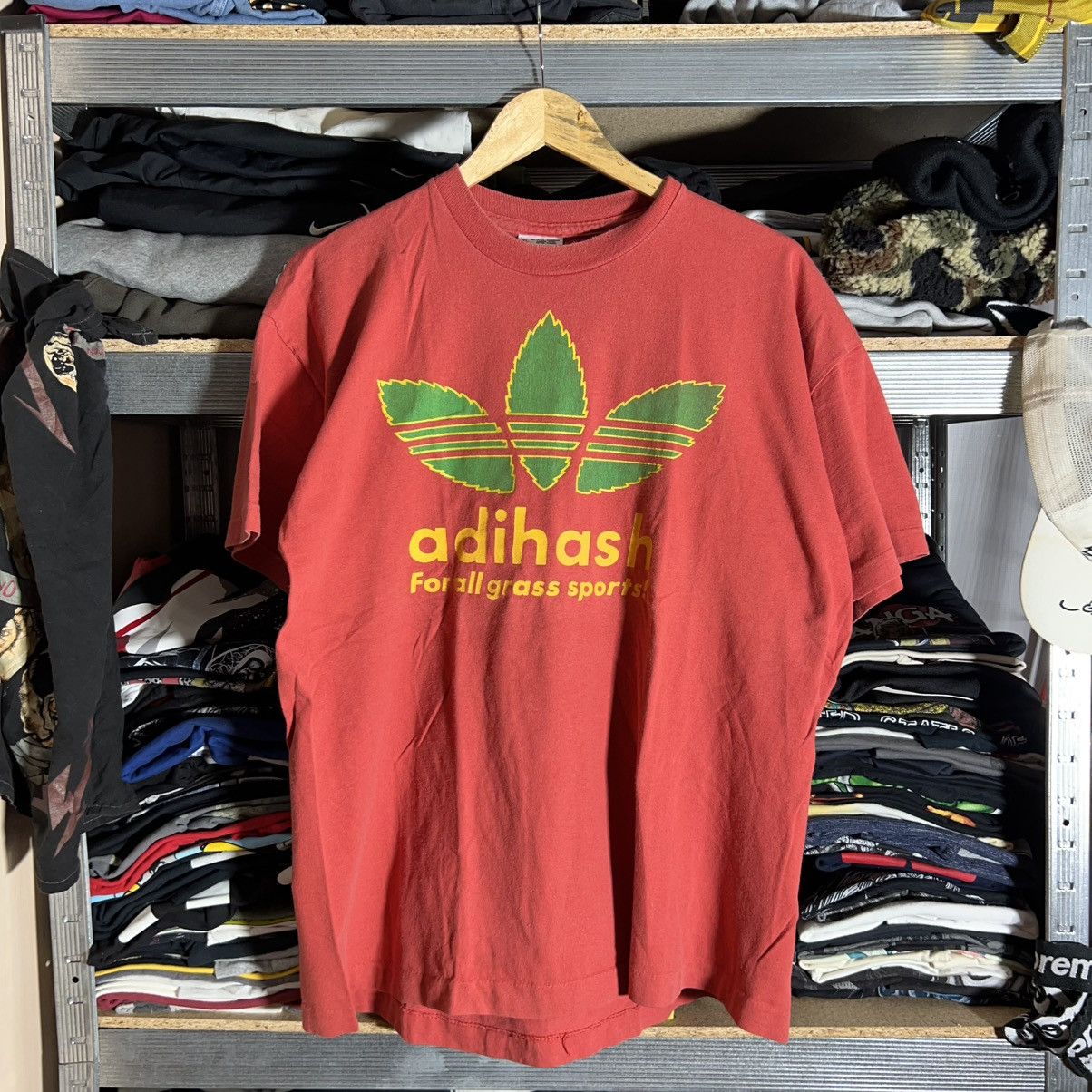 Vintage 90s Adihash Logo Humor Tee Screen Stars Single Hoodie, Sweatshirt | FlexRushtees.com