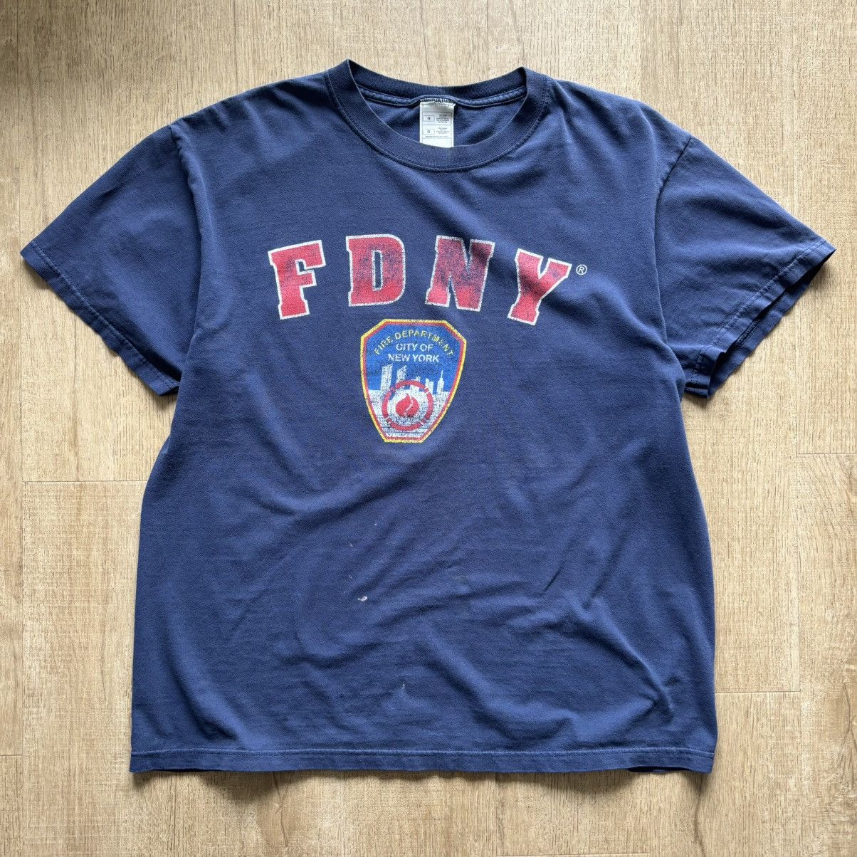 Vintage Sun Faded Distressed Vintage Fdny Tee Hoodie, Sweatshirt | FlexRushtees.com