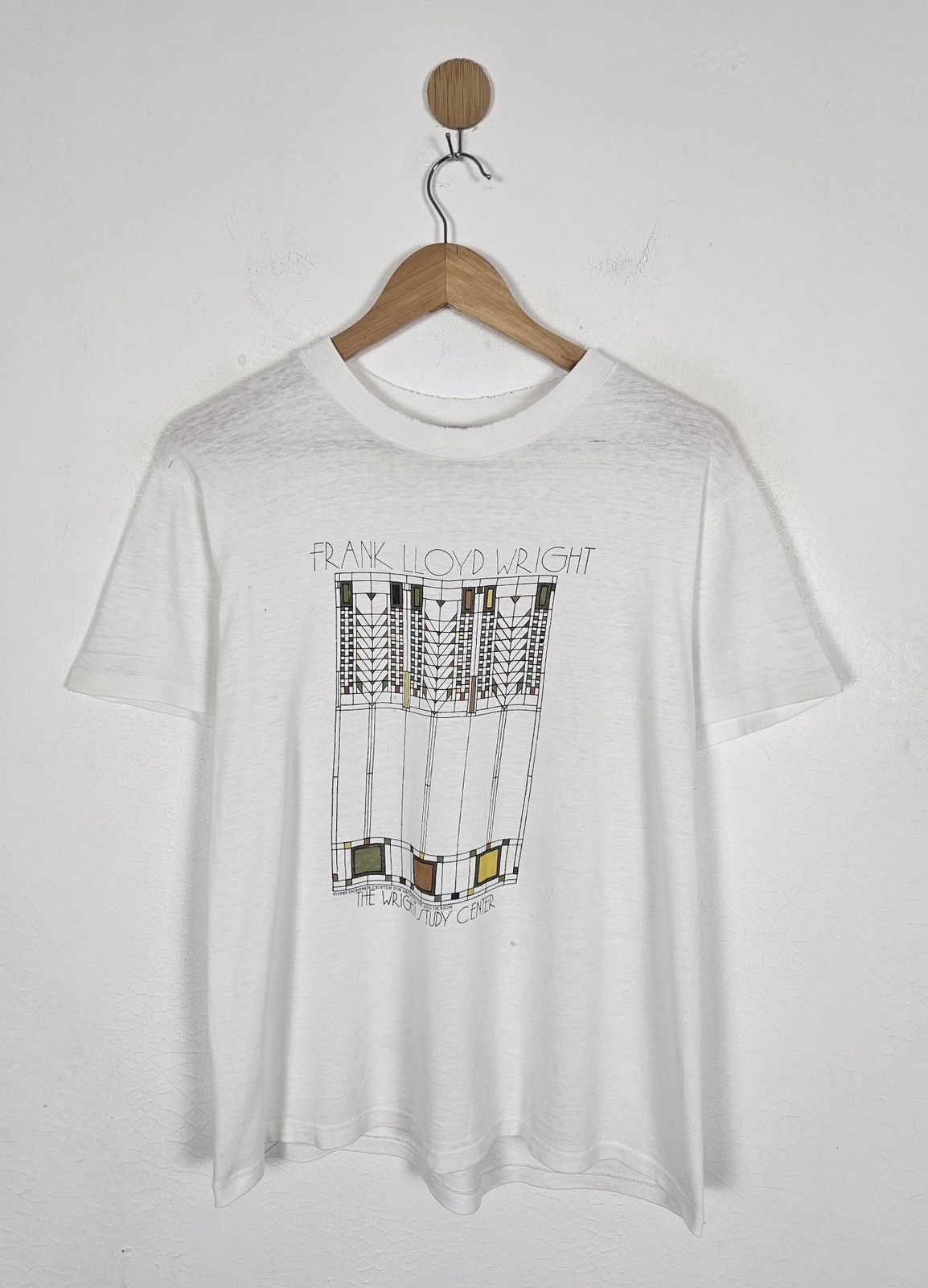 Vintage 80s Frank Lloyd Wright Architecture Art Tee Hoodie, Sweatshirt | FlexRushtees.com
