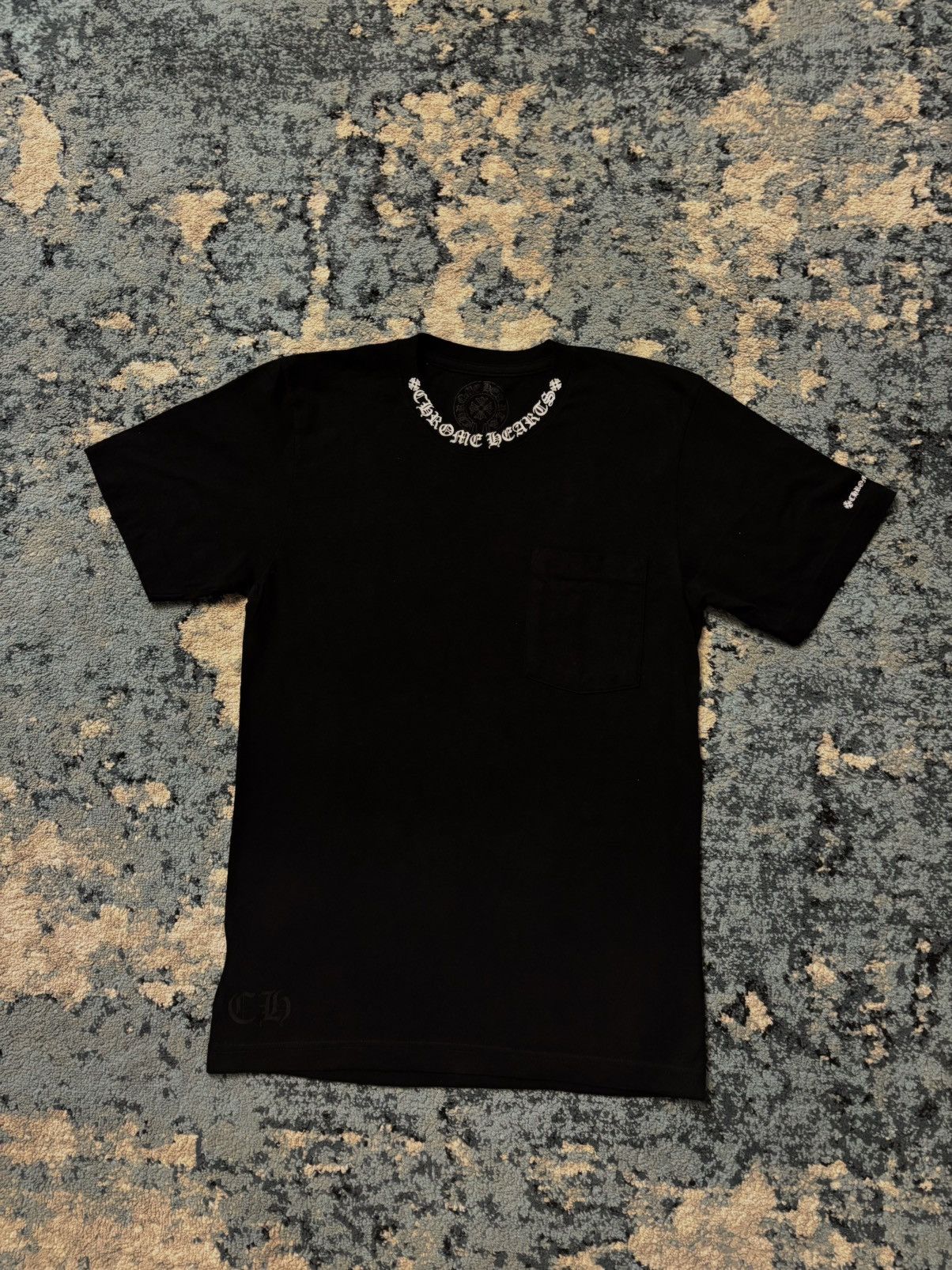 Hearts Chrome Hearts Neck Logo Pocket Shirt Size Small Worn Lightly Hoodie, Sweatshirt | FlexRushtees.com