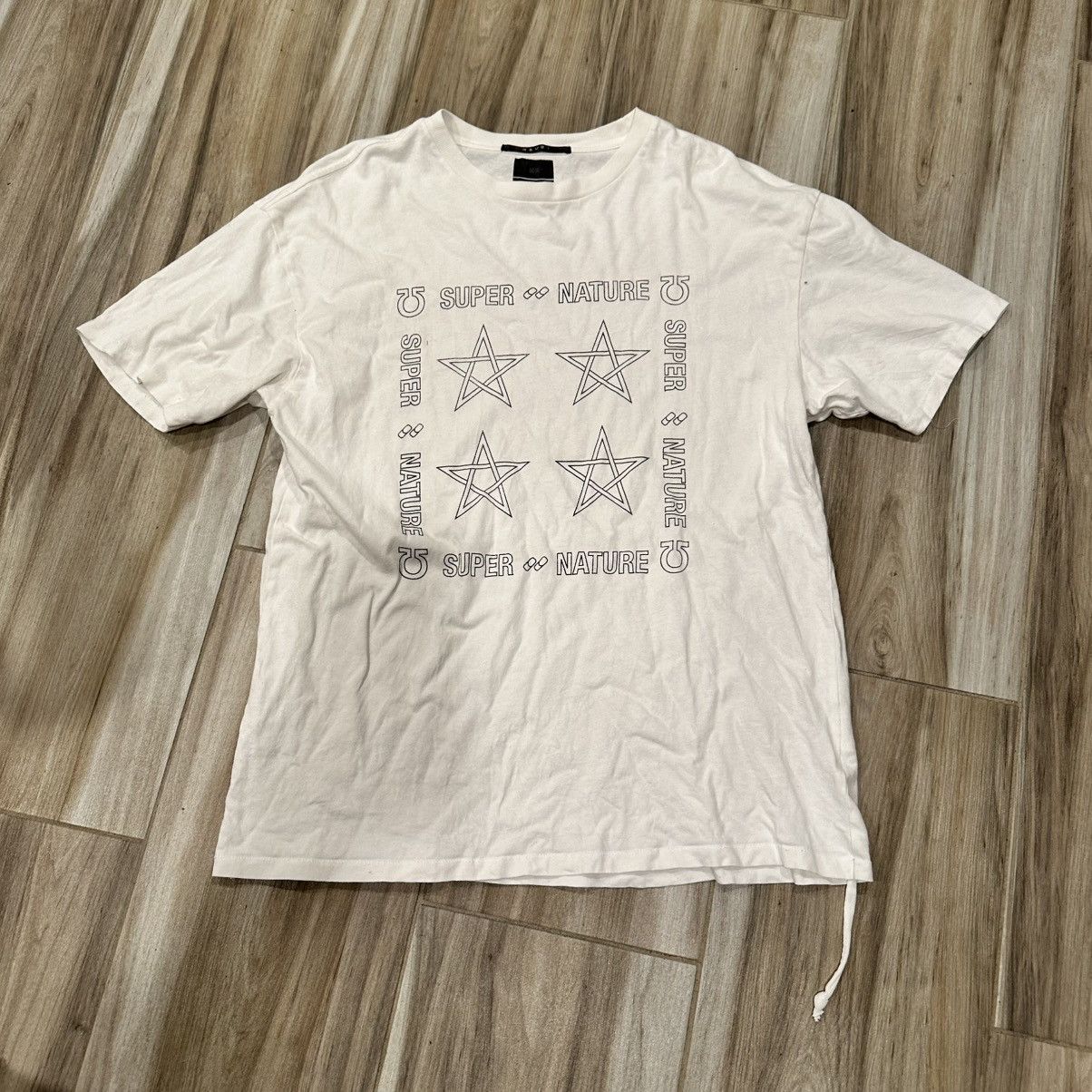 Ksubi Super Nature White Oversized Tee Hoodie, Sweatshirt | FlexRushtees.com