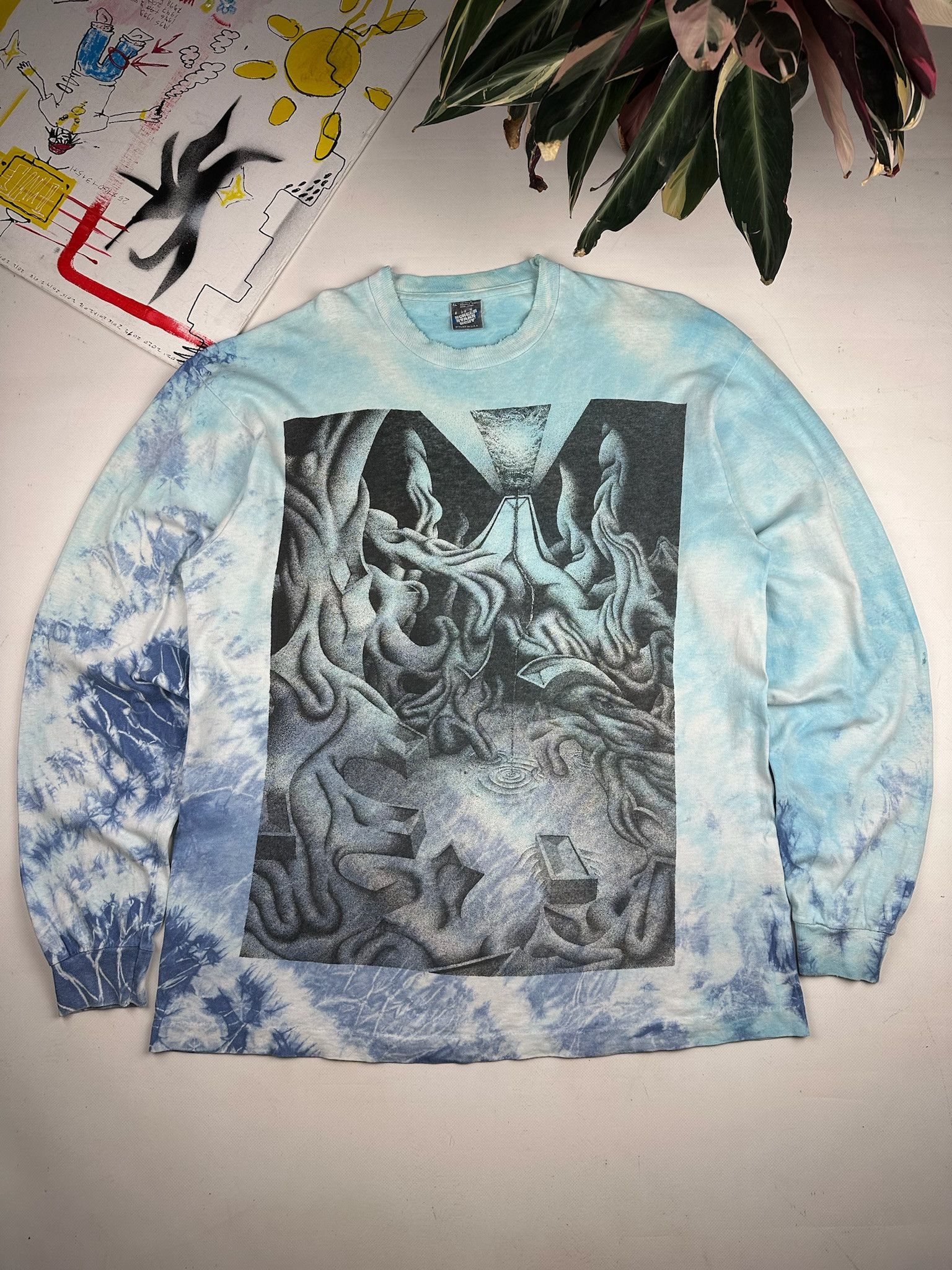 Other Vintage Mc Escher Style Tee Acid Psychedelic Techno Art