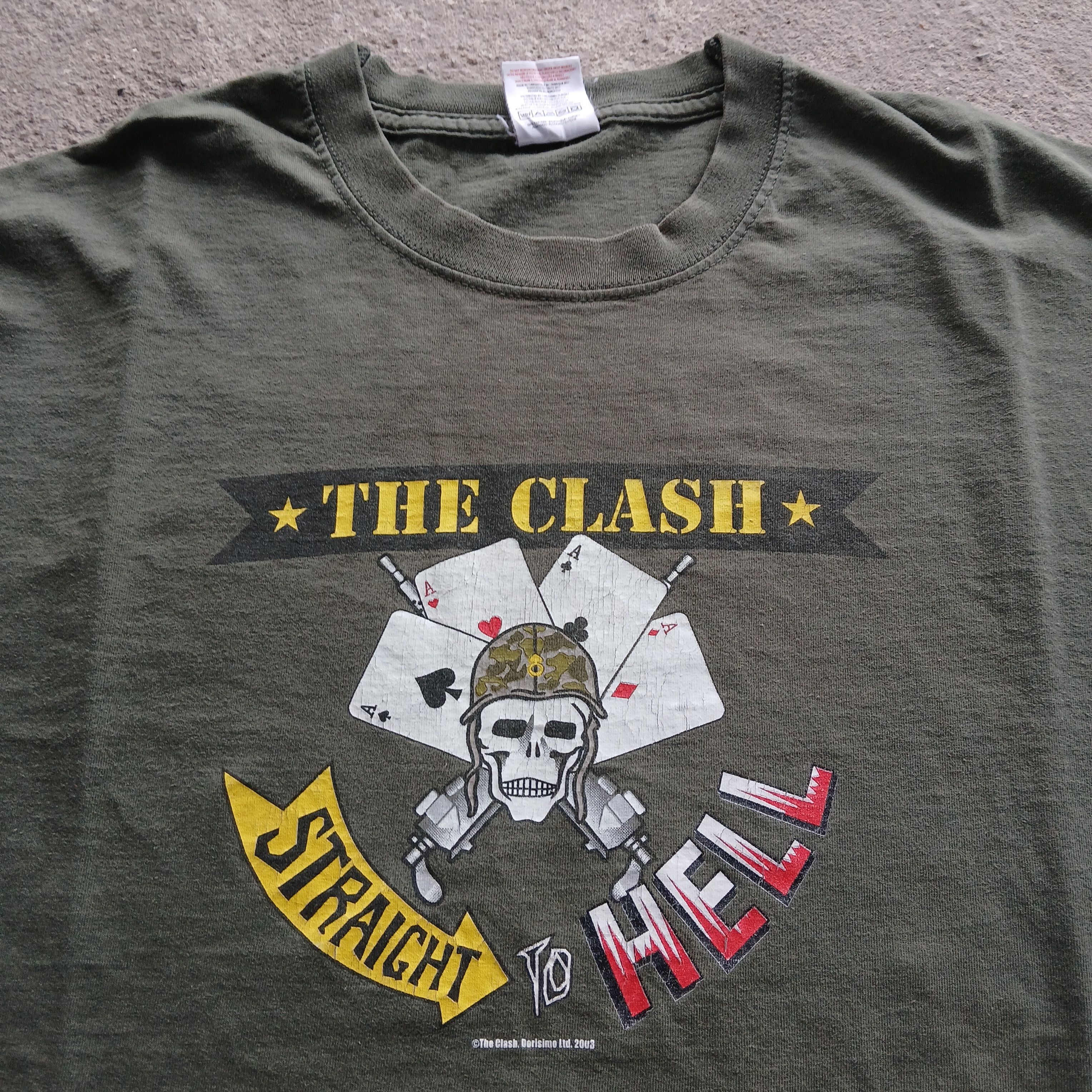 Band Tees The Clash Punk Uk Band Vintage Europe Tee 2003 Hoodie, Sweatshirt | FlexRushtees.com
