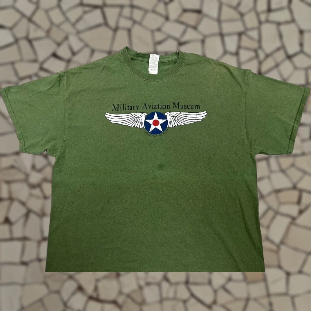 Vintage Gildan Military Aviation Museum T Shirt Men Xl Cotton Green Usa 2000s Hoodie, Sweatshirt | FlexRushtees.com