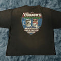 Thrasher Vintage Trucker Energy Drink Coffee Cigs Thrashed Faded Shirt 2xl Black Mens T Shirt Grunge