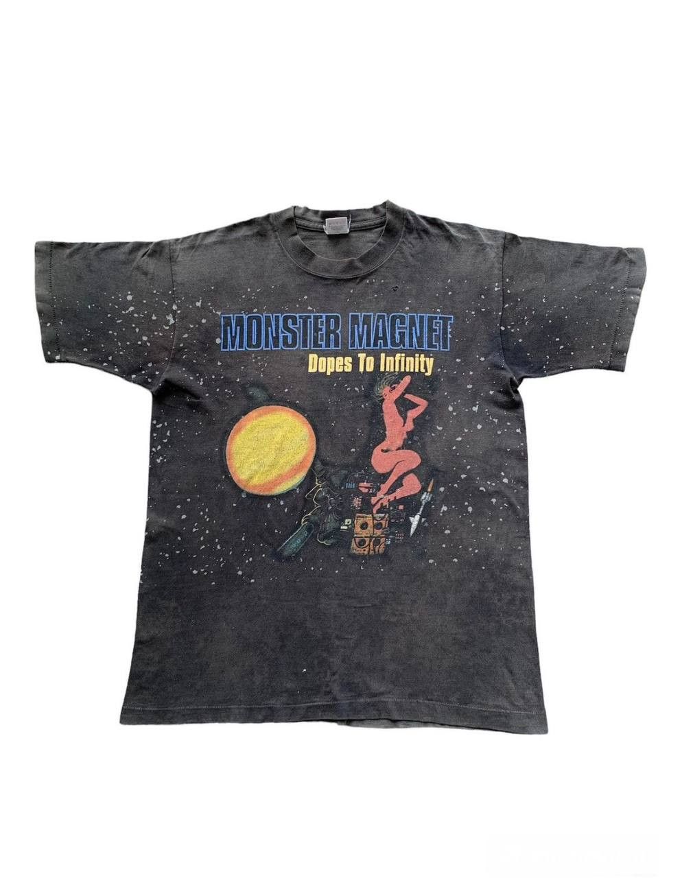 Band Tees 90s Thrashed Distressed Faded Monster Magnet Album Tee Hoodie, Sweatshirt | FlexRushtees.com