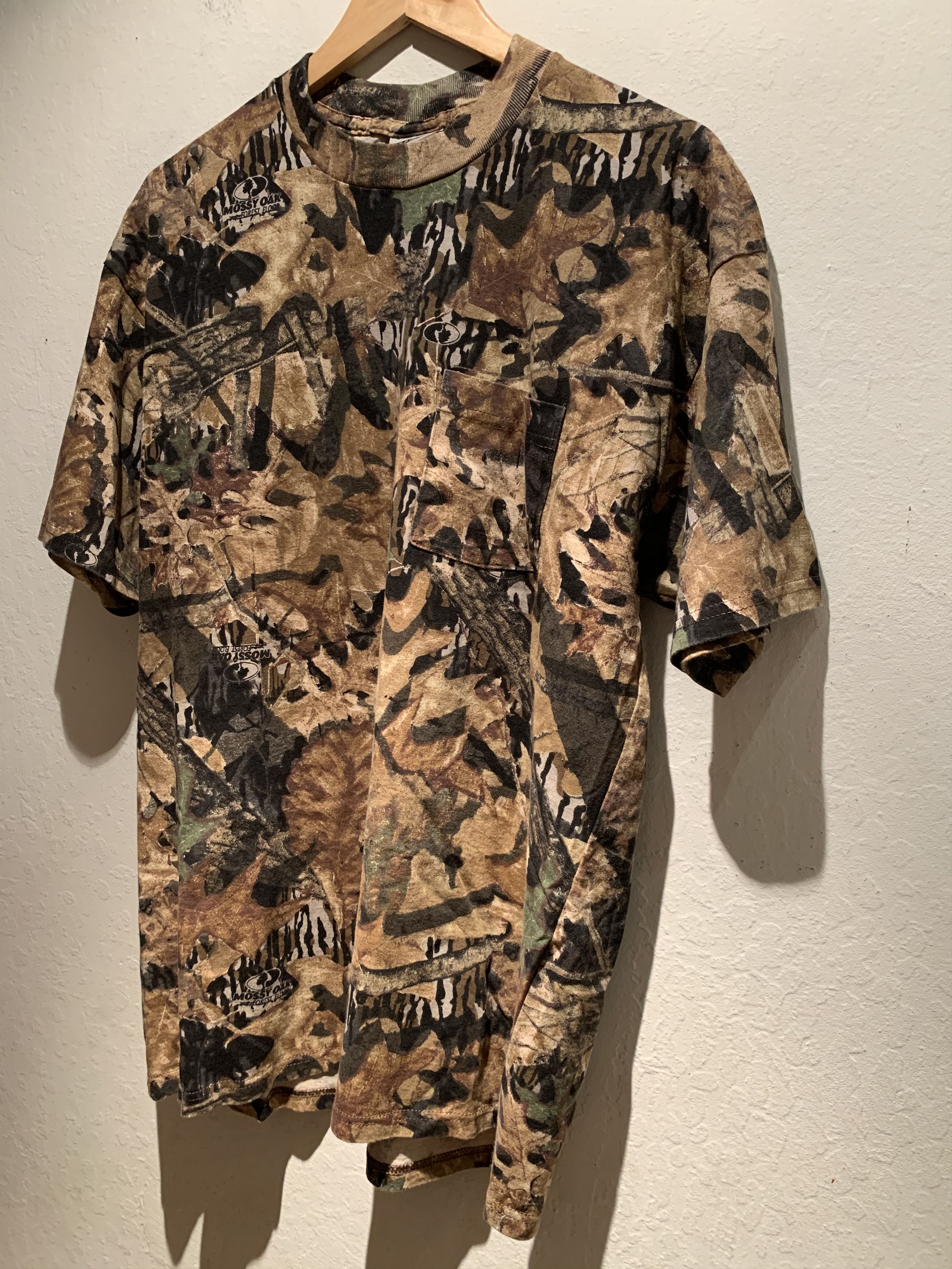 Mossy Oaks X Vintage Rare Vintage Jerzees Outdoors Mossy Oak Camo T Shirt L