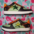 2021 Bape Halloween Frankenstein Bapesta Low