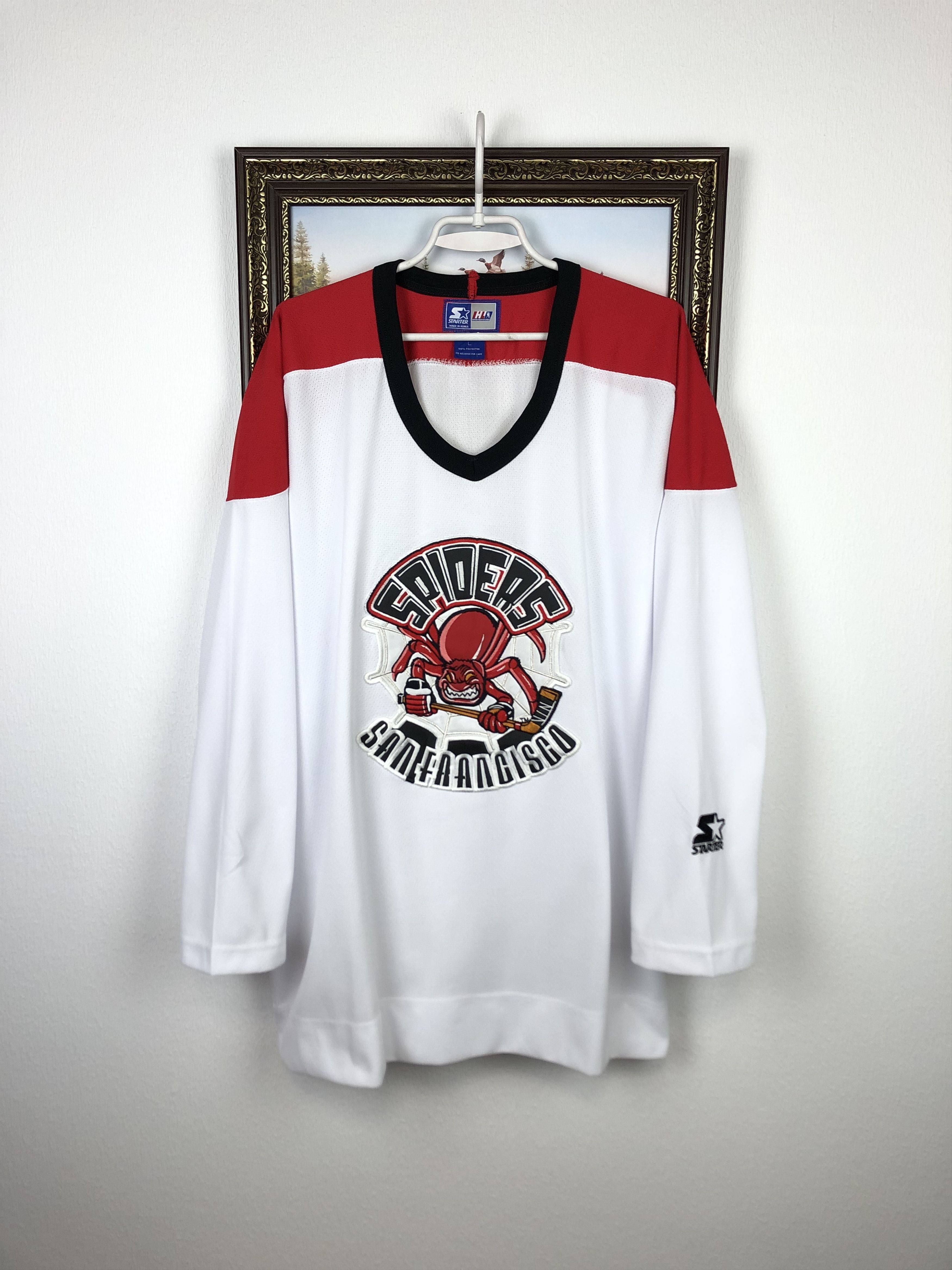Starter Vintage 90 S Starter San Francisco Spiders Ihl Jersey Tee