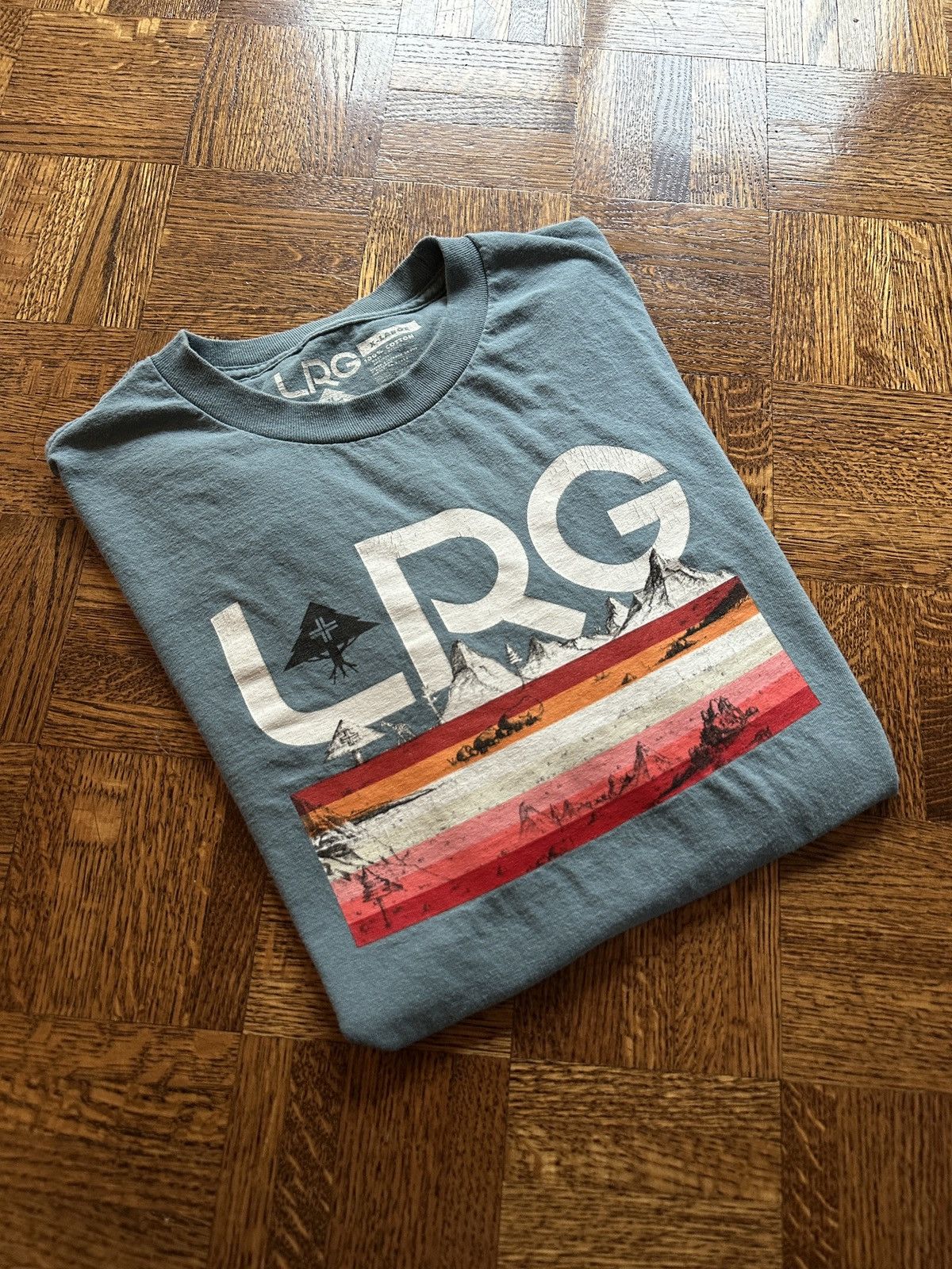 Vintage Y2k Lrg Mountain Graphic Tee Shirt