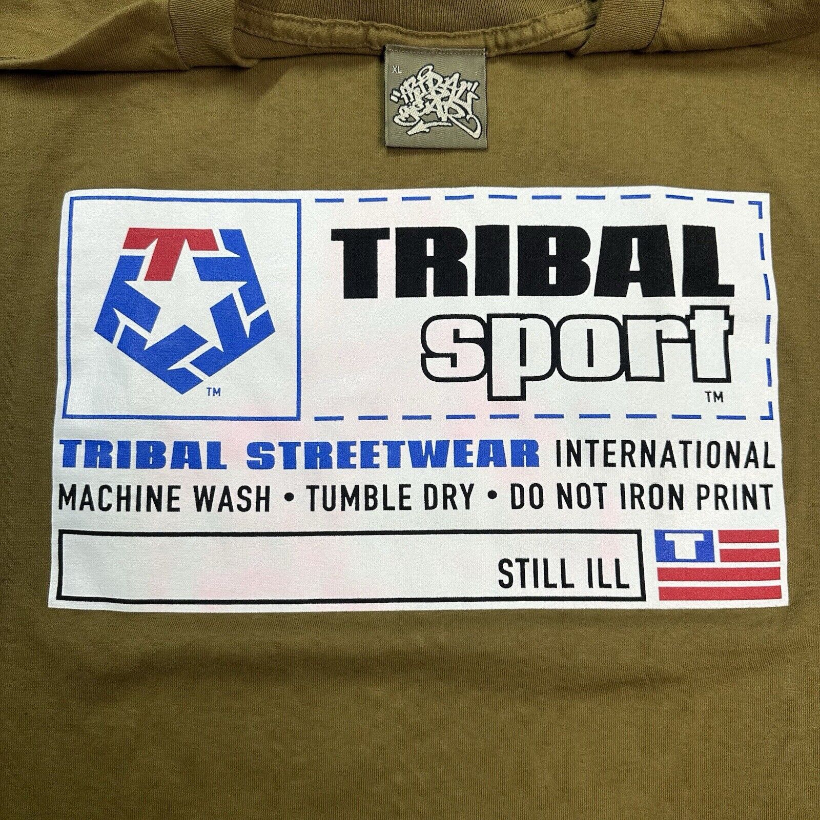 Vintage 90s Tribal Gear Sport Tee T Shirt Xl Made In Usa