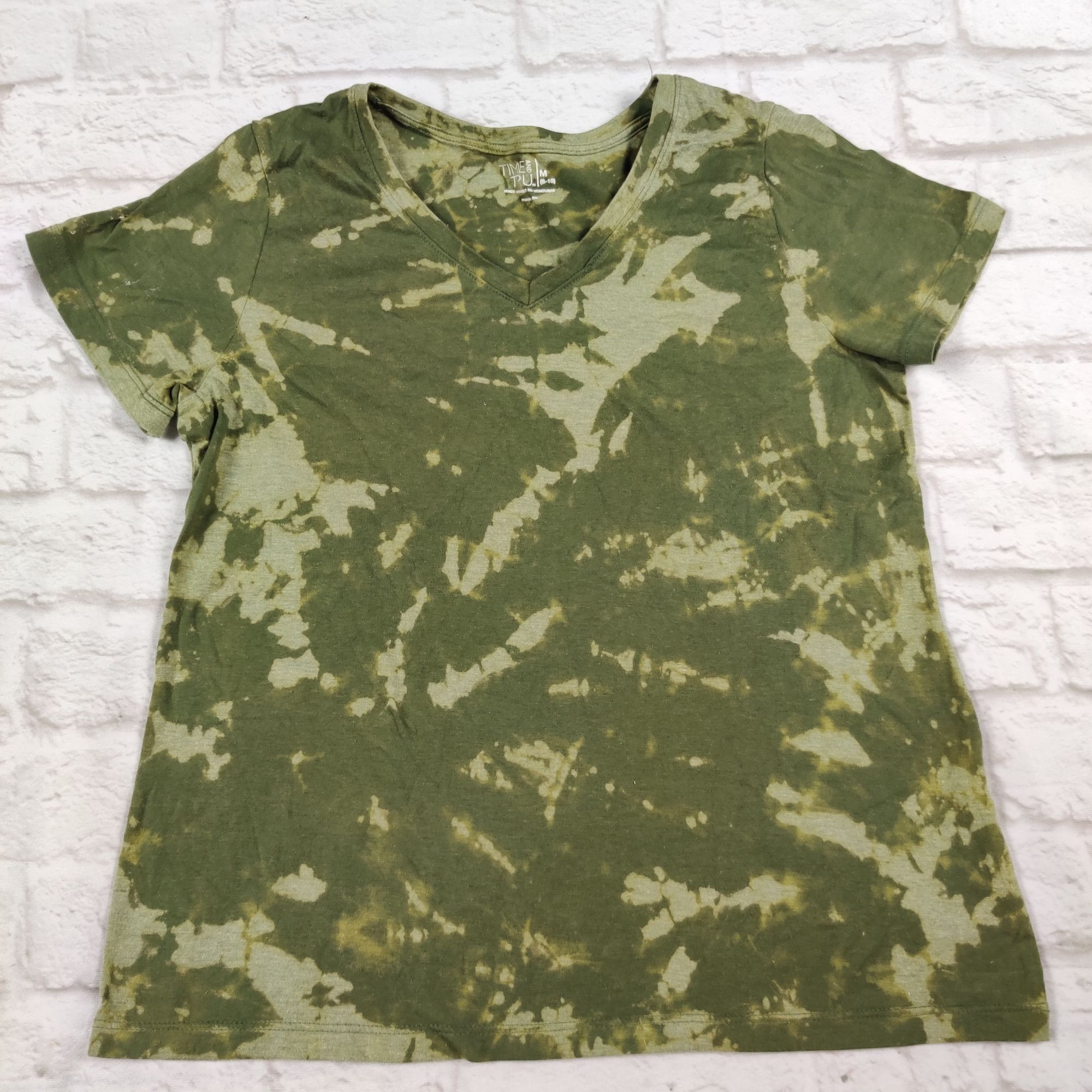 Other Time Tru Upcycled Custom Ooak T Shirt Reverse Tie Dye Sz M