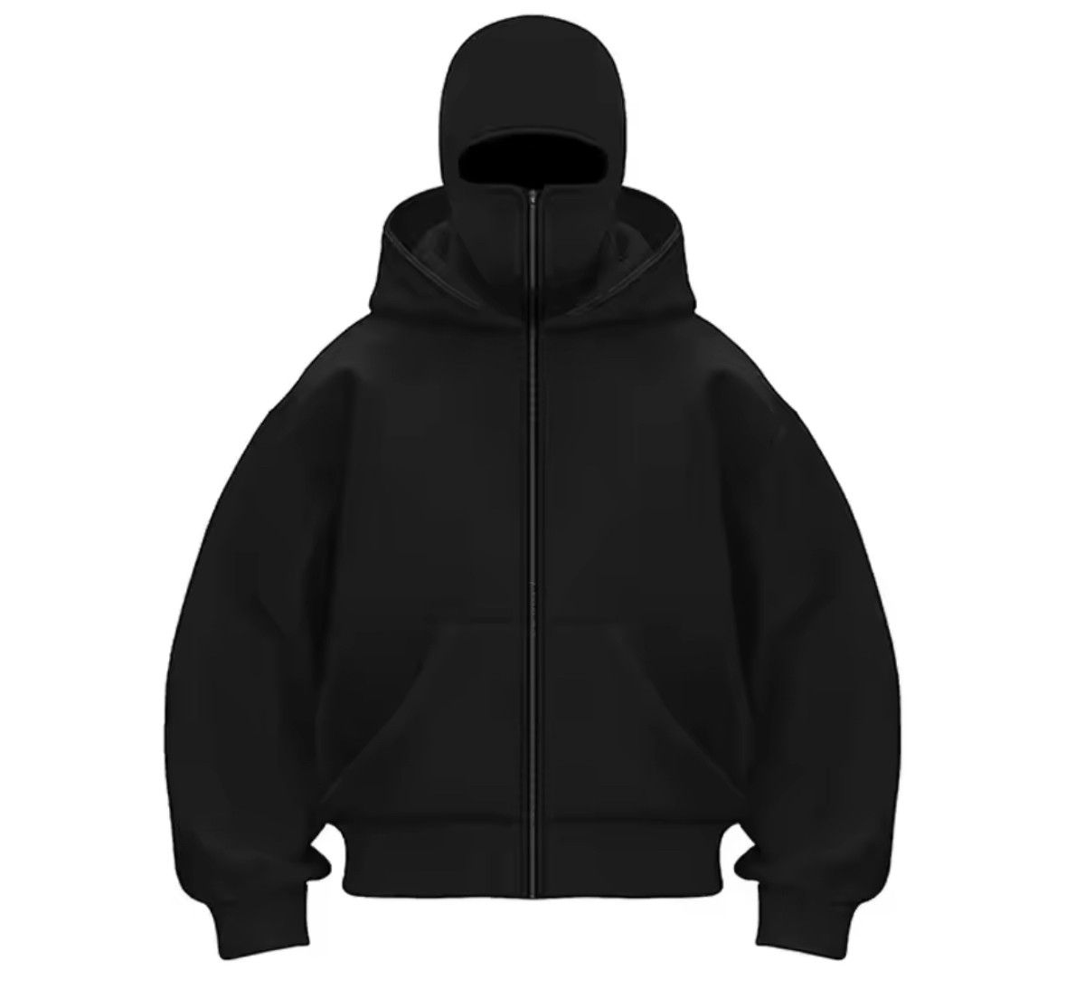 Other Y2k Gothic Harajuku Winter Warm Double Hooded Sweatshirt