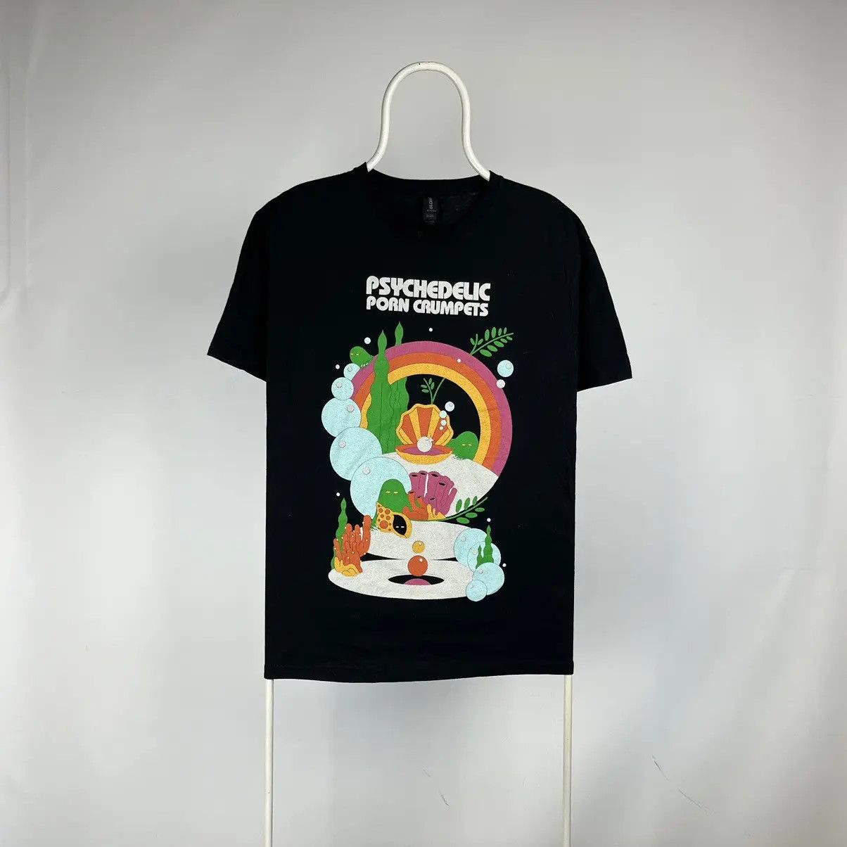 Band Tees Psychedelic Porn Crumpets Tshirt Humor Size Large