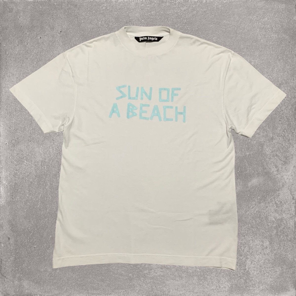Angels Palm Angels Large Sun Of Beach White Tee