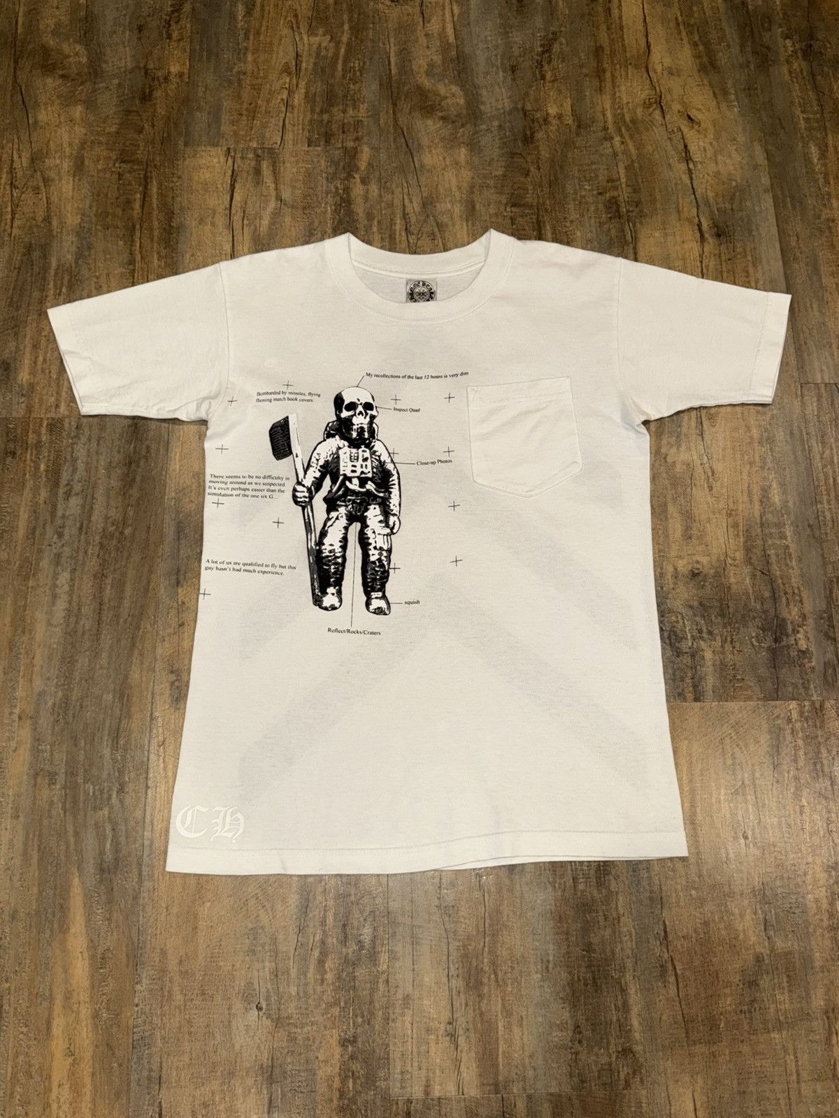 Hearts Vintage Chrome Hearts Foti Astronaut Skeleton Horseshoe Tee