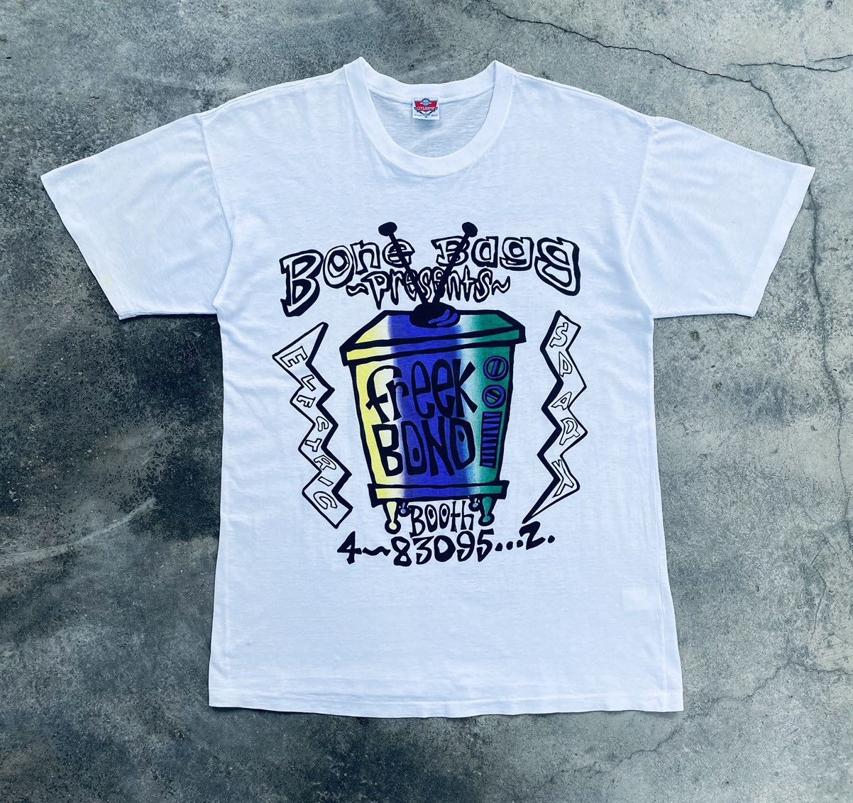 Vintage Thrashed Freek Bone Rare Art Tees Hoodie, Sweatshirt | FlexRushtees.com