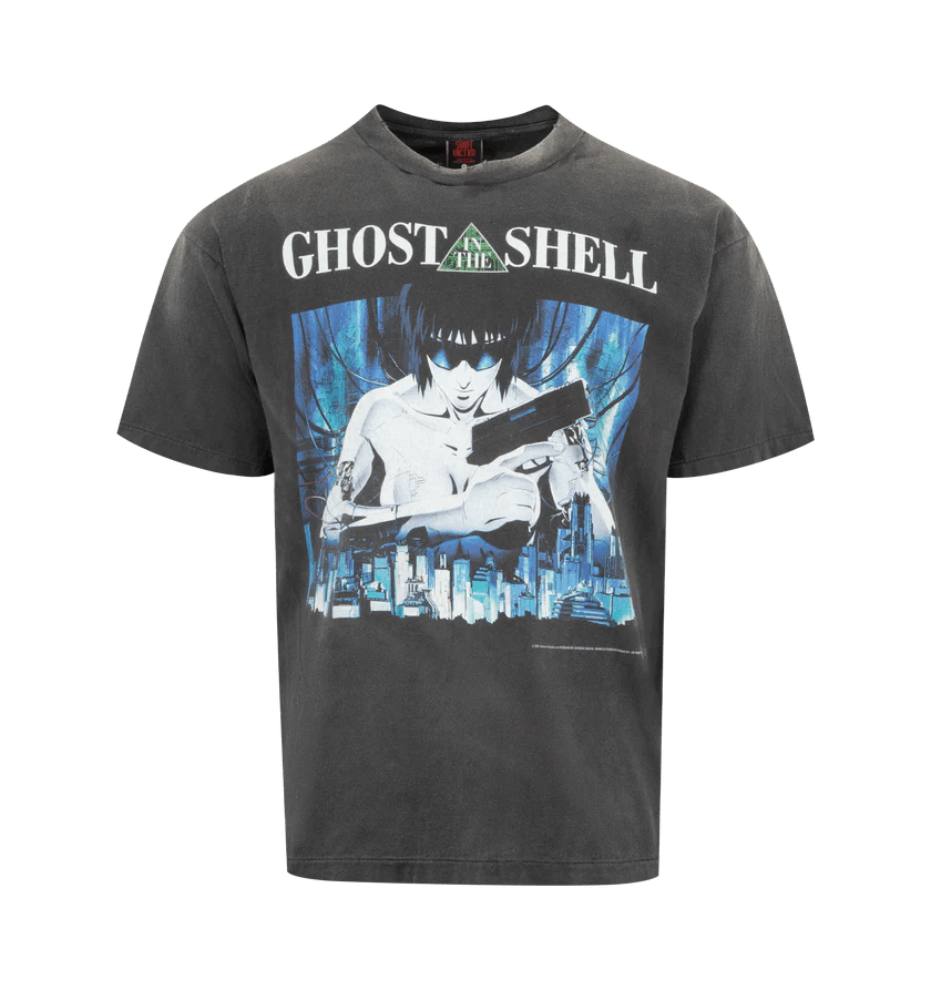 Saint Michael O1h1sh10525 Ghost Shell T Shirt In Black Hoodie, Sweatshirt | FlexRushtees.com