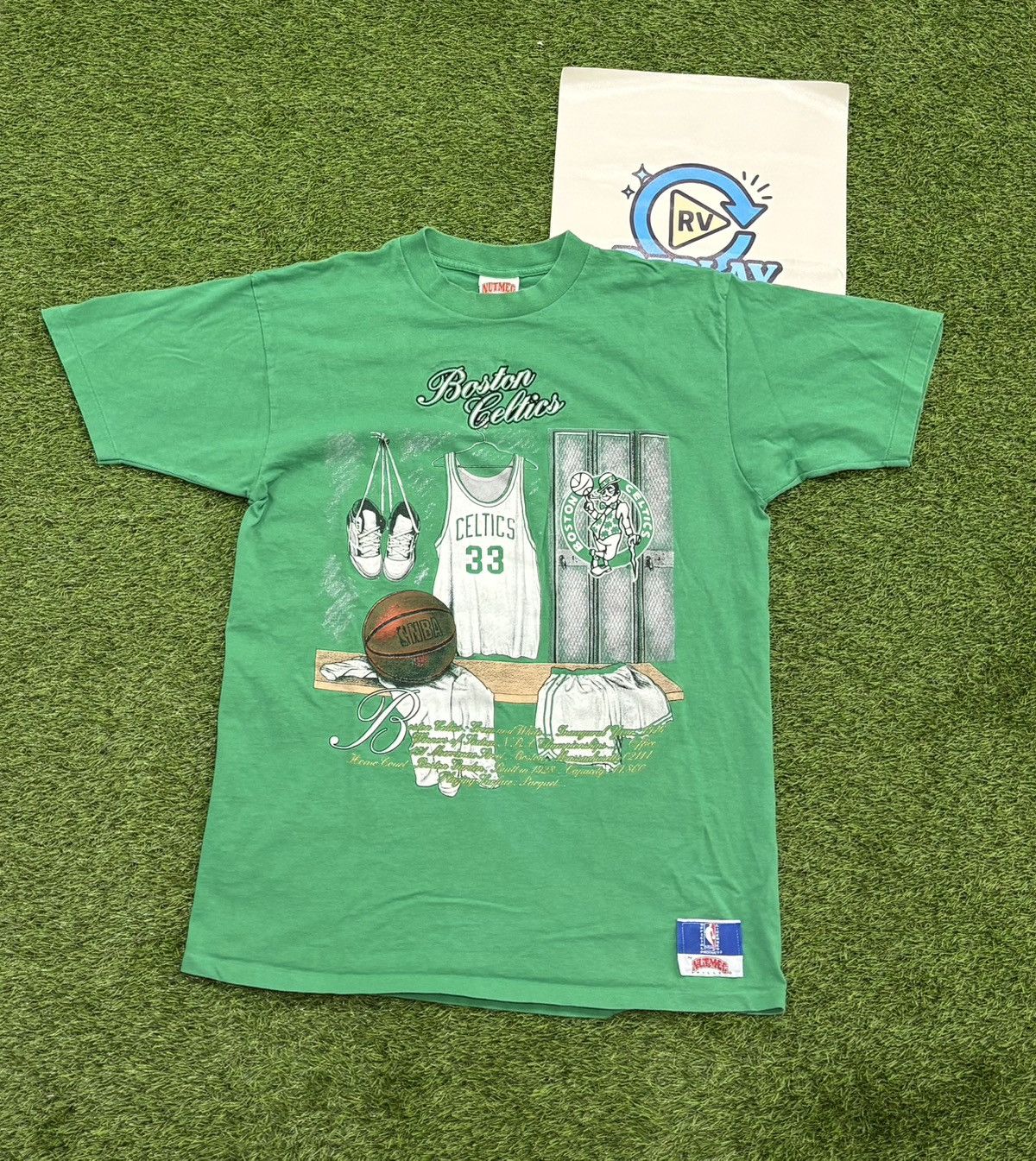 Vintage Rare Nutmeg Boston Celtics Tee Hoodie, Sweatshirt | FlexRushtees.com