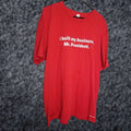 Doublet Royal Apparel Mens 3xl Mitt Romney I Built My Business Double Sided Quote T Shirt Red Mens Hoodie, Sweatshirt