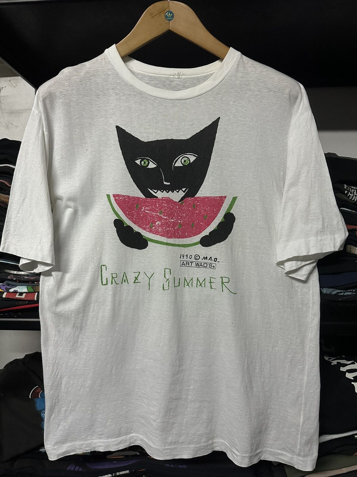 Vintage 90s Art Wads Crazy Summer Tee Hoodie, Sweatshirt | FlexRushtees.com