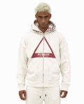 Double Hood Sweatshirt in Cream