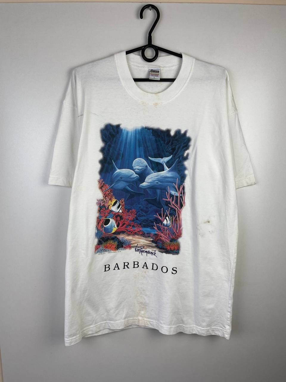 Vintage Barbados Ocean 90s Vintage T Shirt Size L