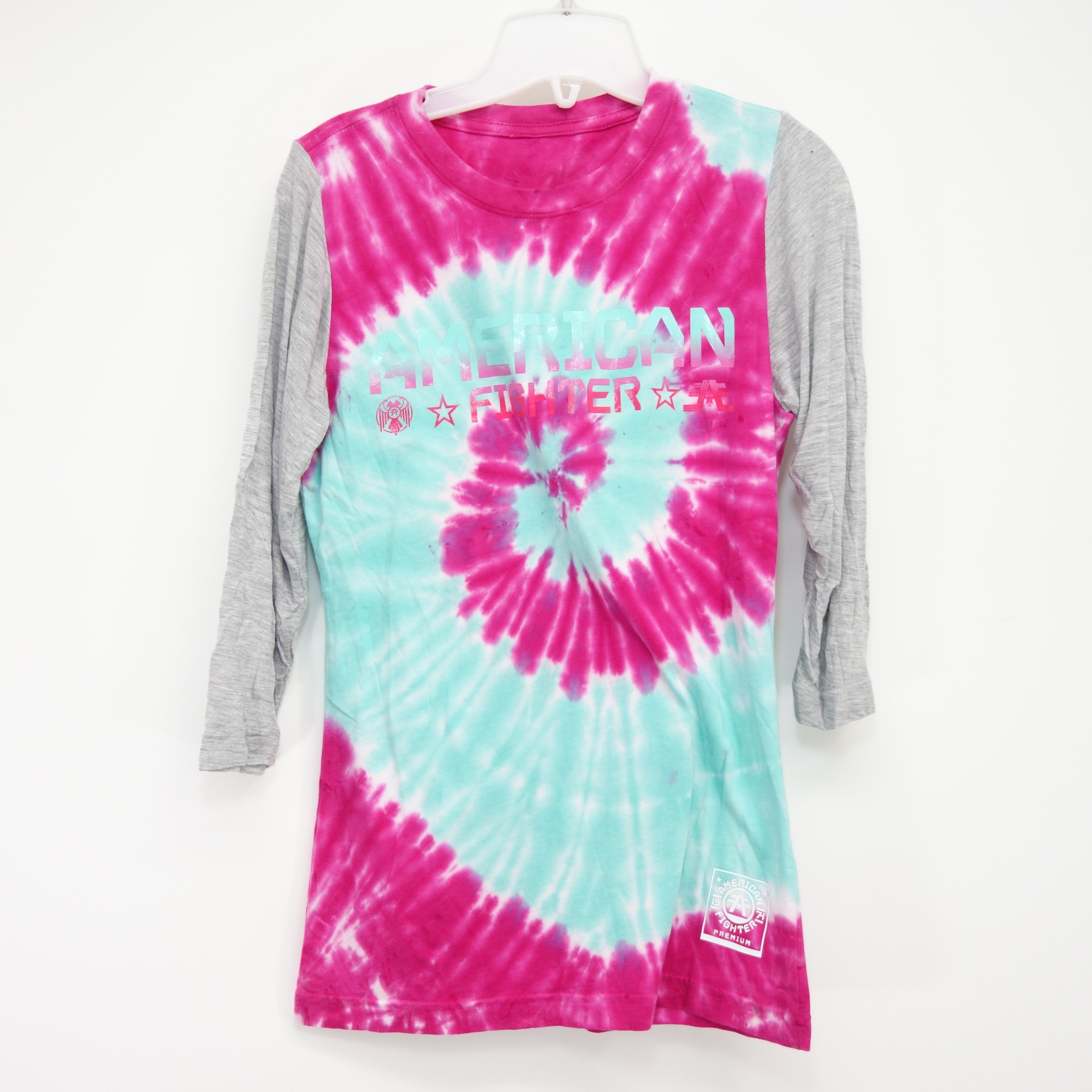 Other American Fighter Tie Dye Trippy 3 4 Sleeve Raglan Tee Xs