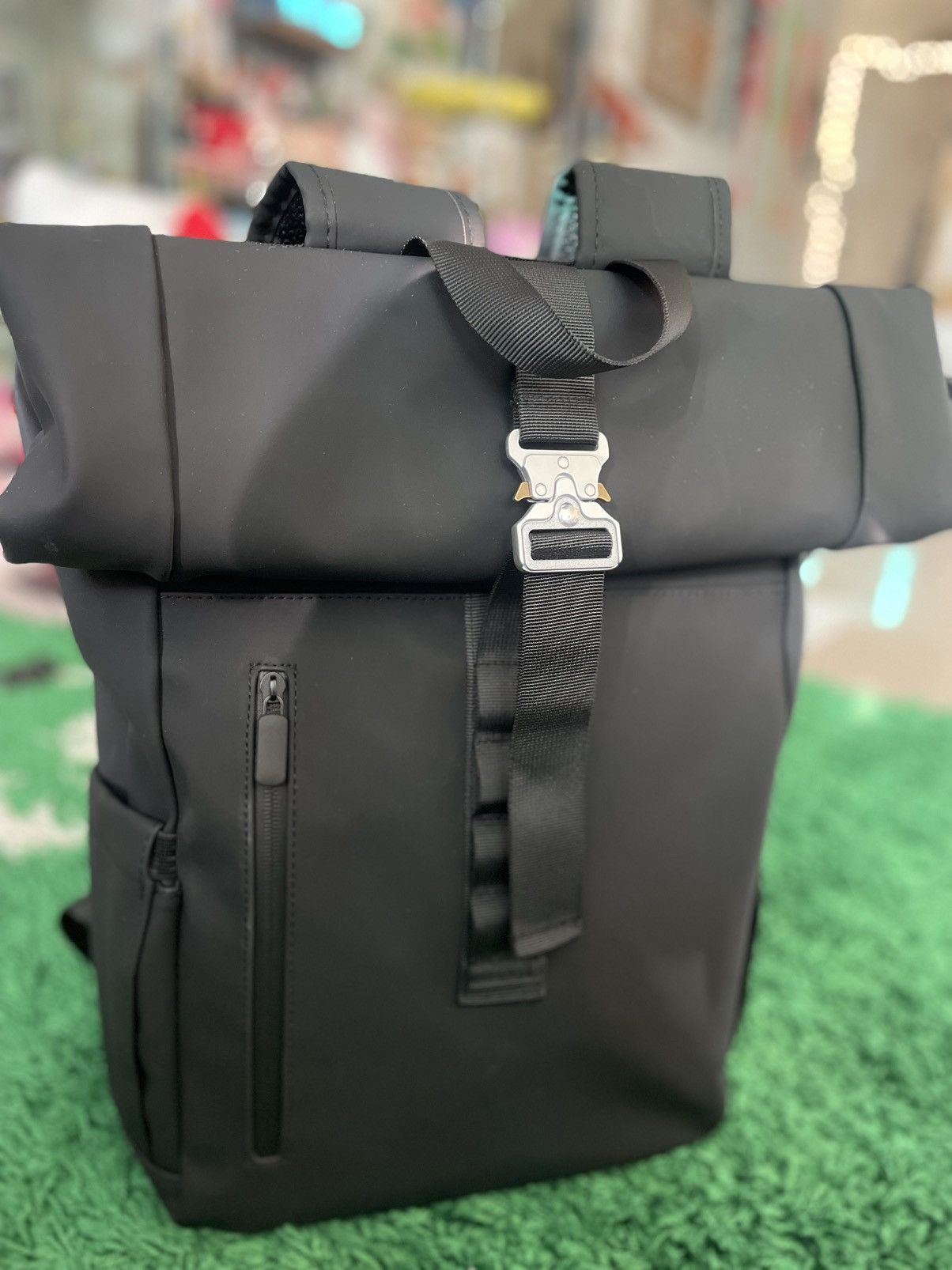 Other Metal Buckle Roll Top Backpack Book Bag Duffle Zipper