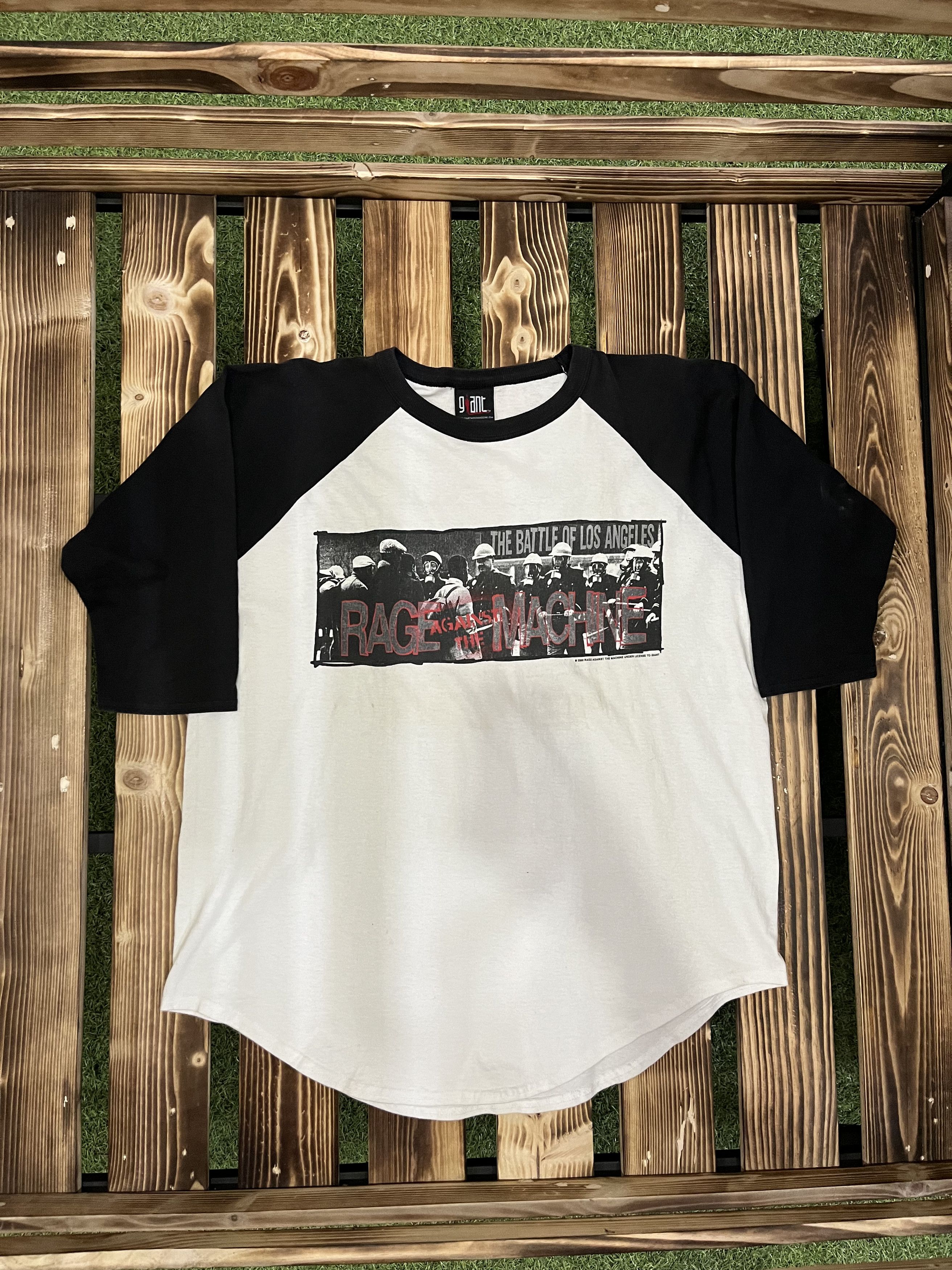 Giant X Vintage Vintage 90s Ratm Raglan Band Tee