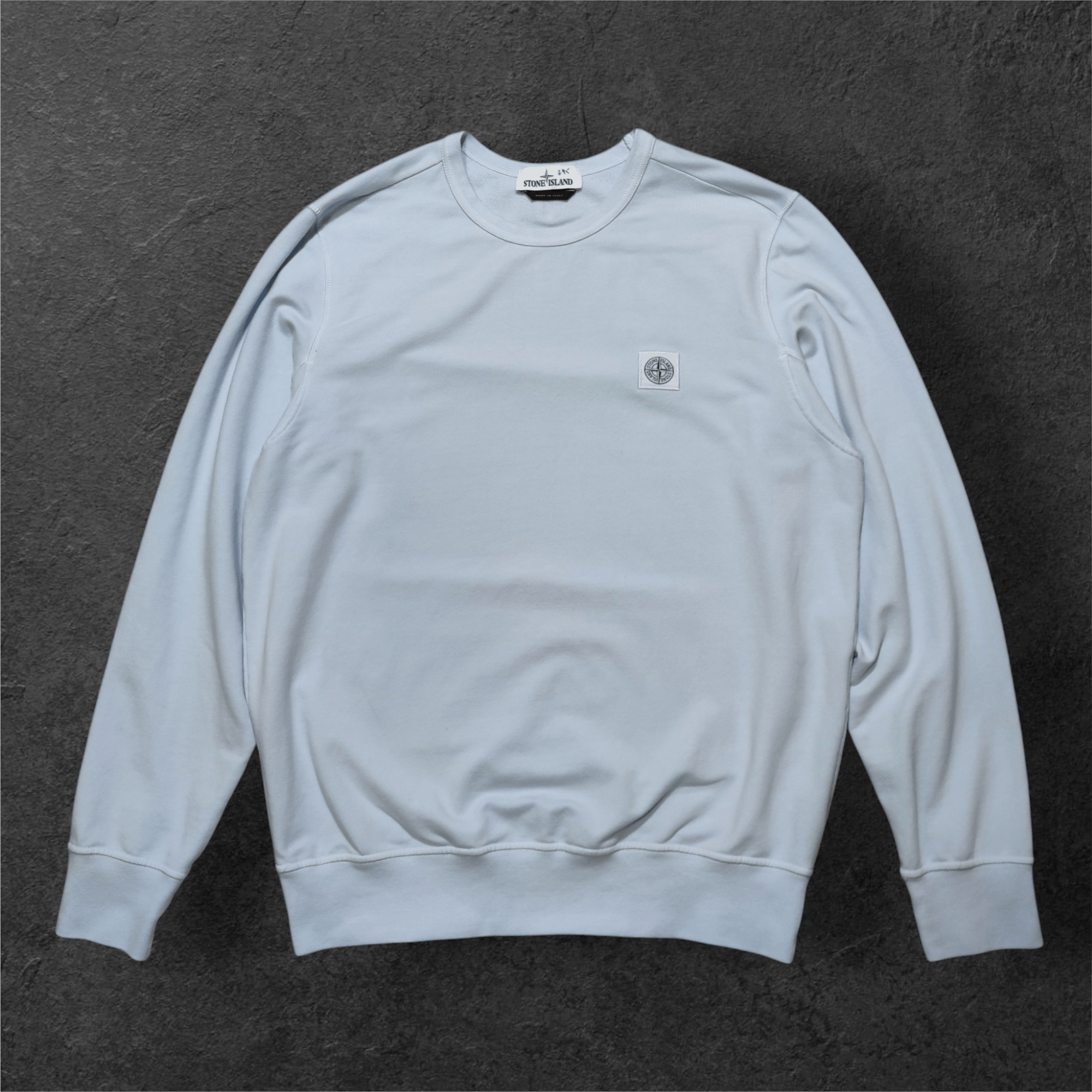 Island Stone Island Patch Program Light Blue Crewneck Sweatshirt T-Shirts, Hoodie | FlexRushtees.com