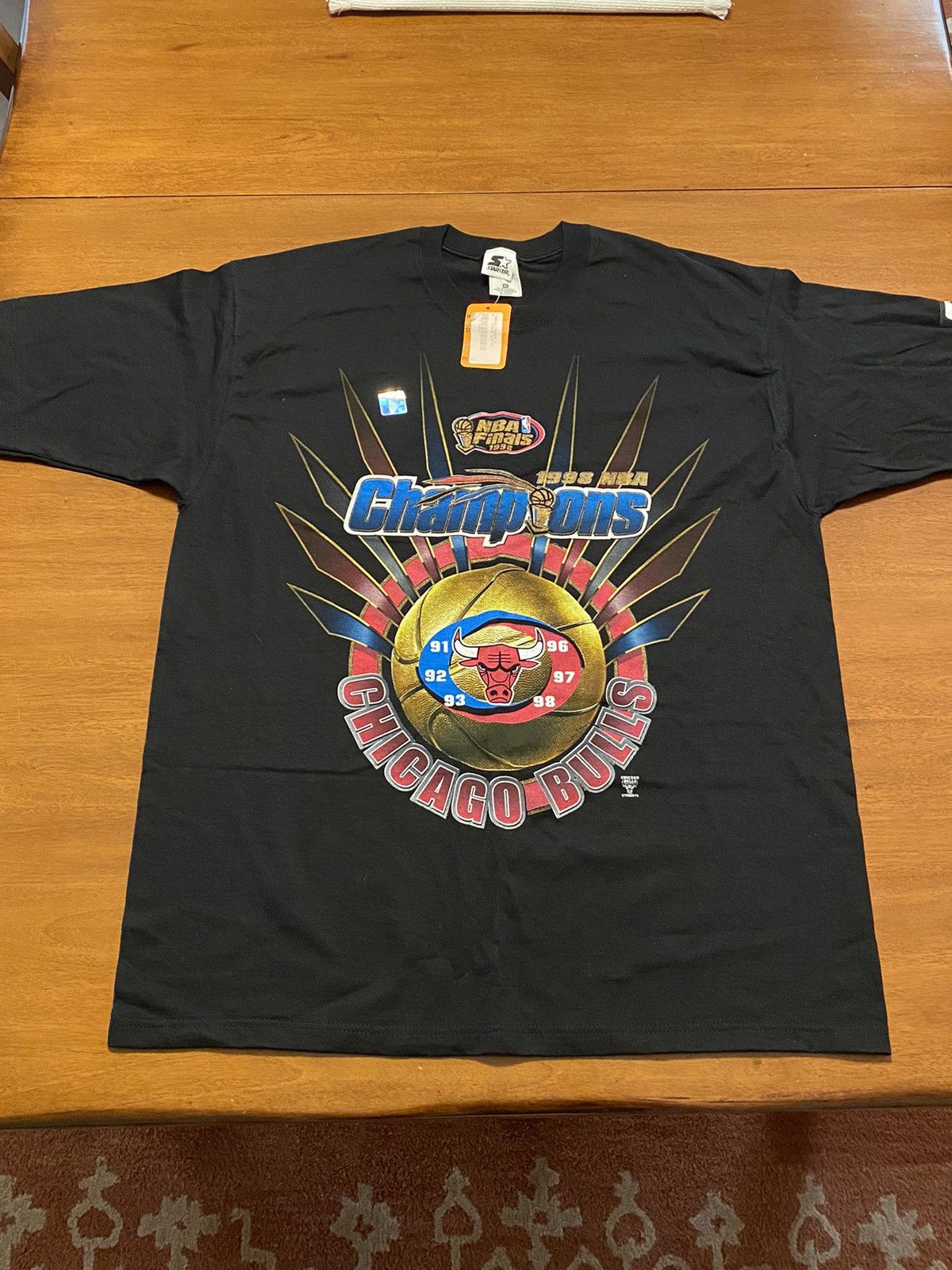 Vintage Starter Chicago Bulls 1998 Champions T Shirt