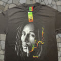 Vintage Zion Rootswear Bob Marley T Shirt Mens L Black Crew Neck Short Sleeve Logo Graphic P Hoodie, Sweatshirt