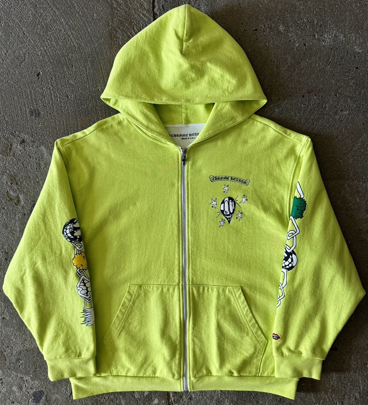 Hearts Chrome Hearts Matty Boy Thermal Zip Link Hoodie