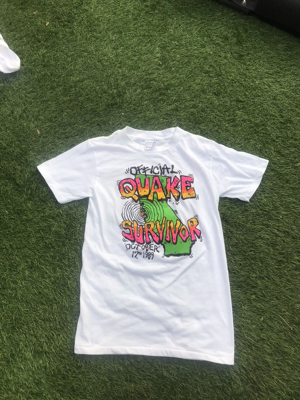 Vintage Quake Survivor 1989 T Shirt