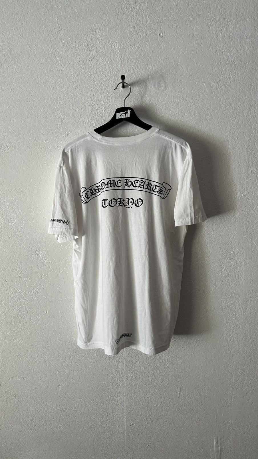 Hearts Chrome Hearts White Tokyo Scroll Tee Hoodie, Sweatshirt | FlexRushtees.com