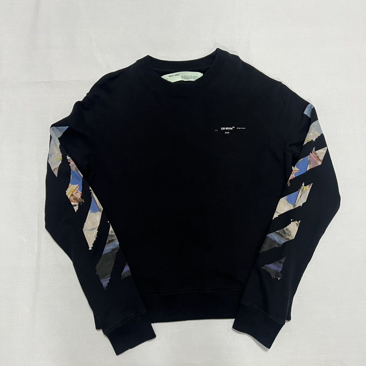 White Off White Ss19 Diag Colored Arrow Crewneck Sweatshirt T-Shirts, Hoodie | FlexRushtees.com