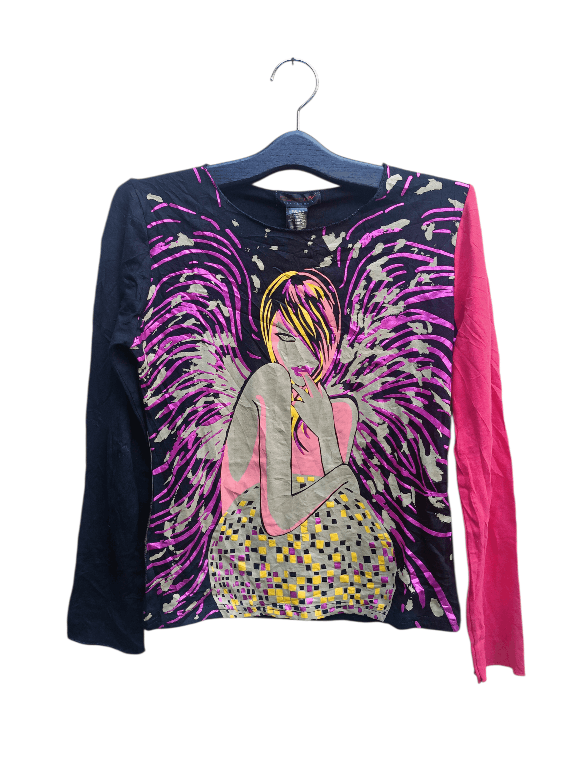 Barcelona Nos Custo Barcelona Disco Girl Art Long Sleeve Shirt
