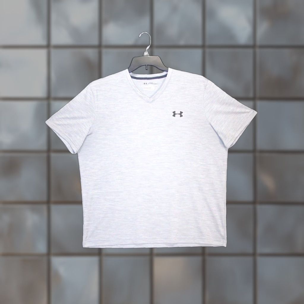 Armour Under Armour Shirt Adult Large Gray Active Short Sleeve Outdoor Hiking Mens